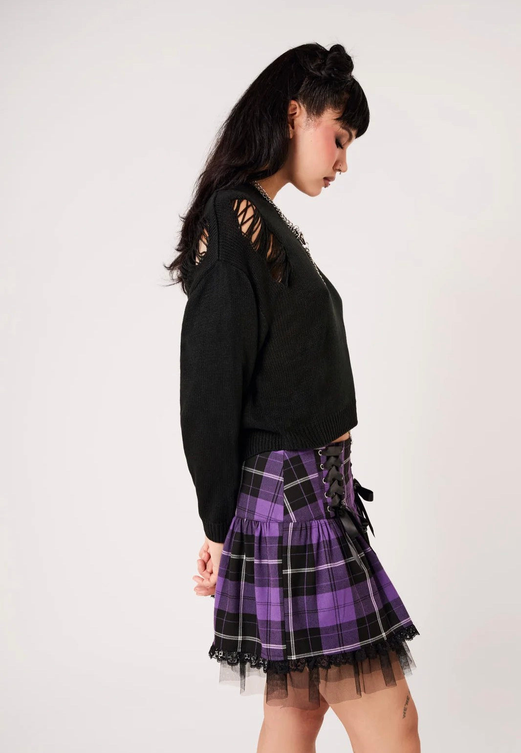 Hellbunny Holy Moly Black Svetr | Women-Image