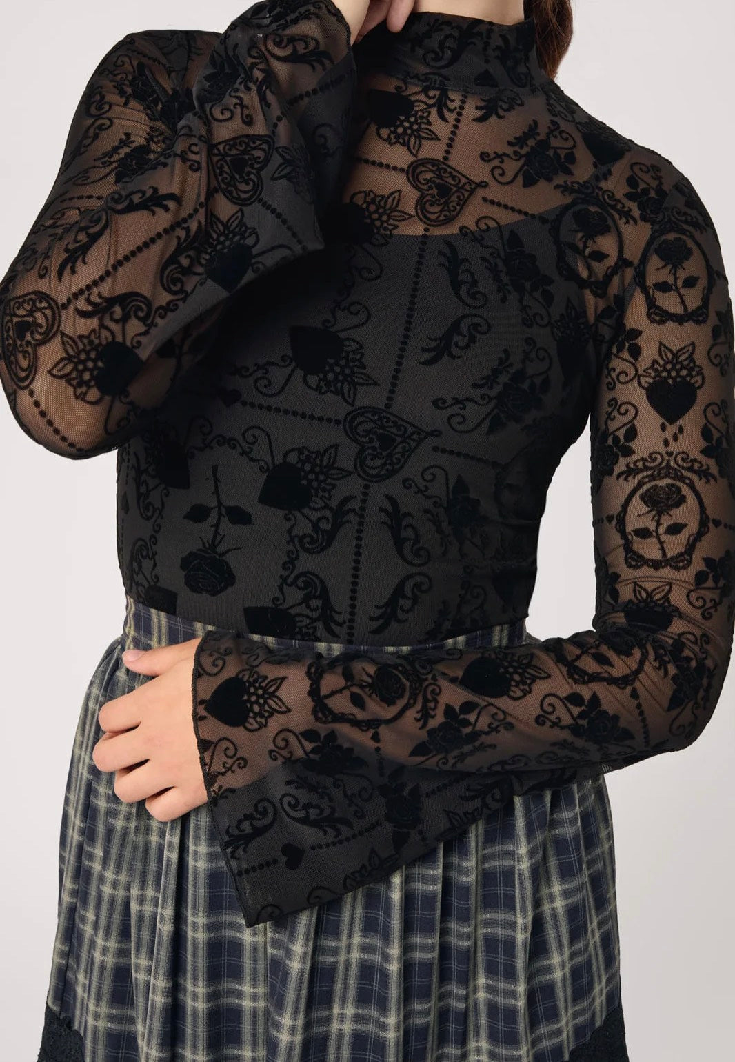 Hellbunny Esme 300 Black Top | Women-Image