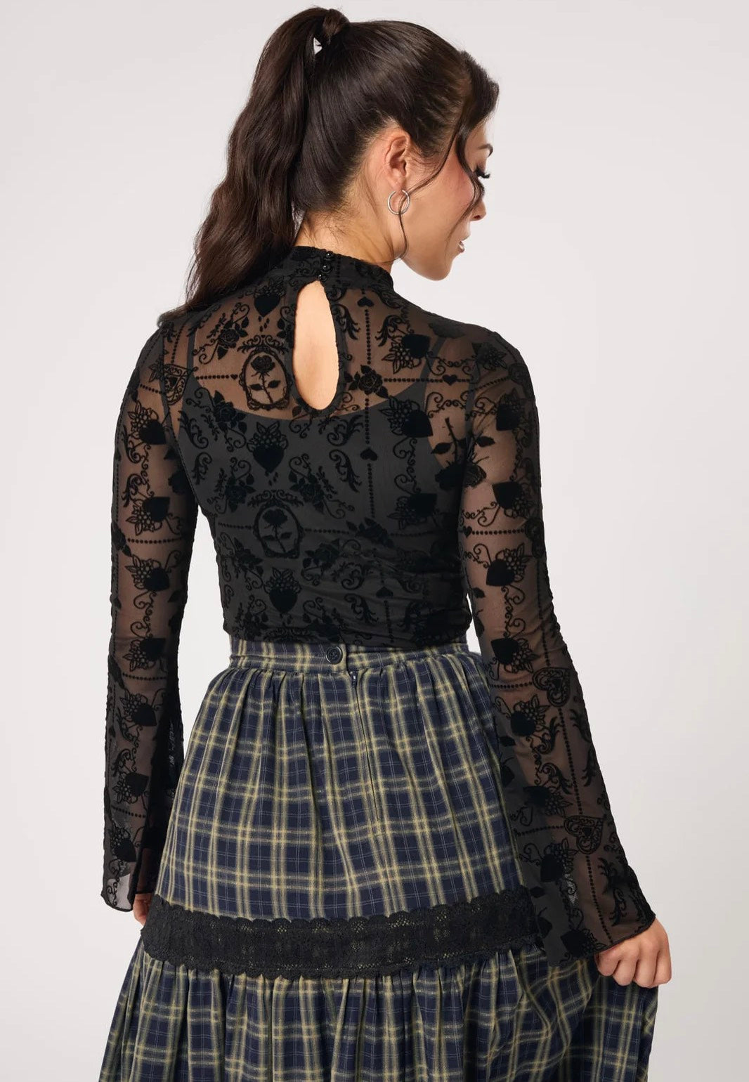 Hellbunny Esme 300 Black Top | Women-Image