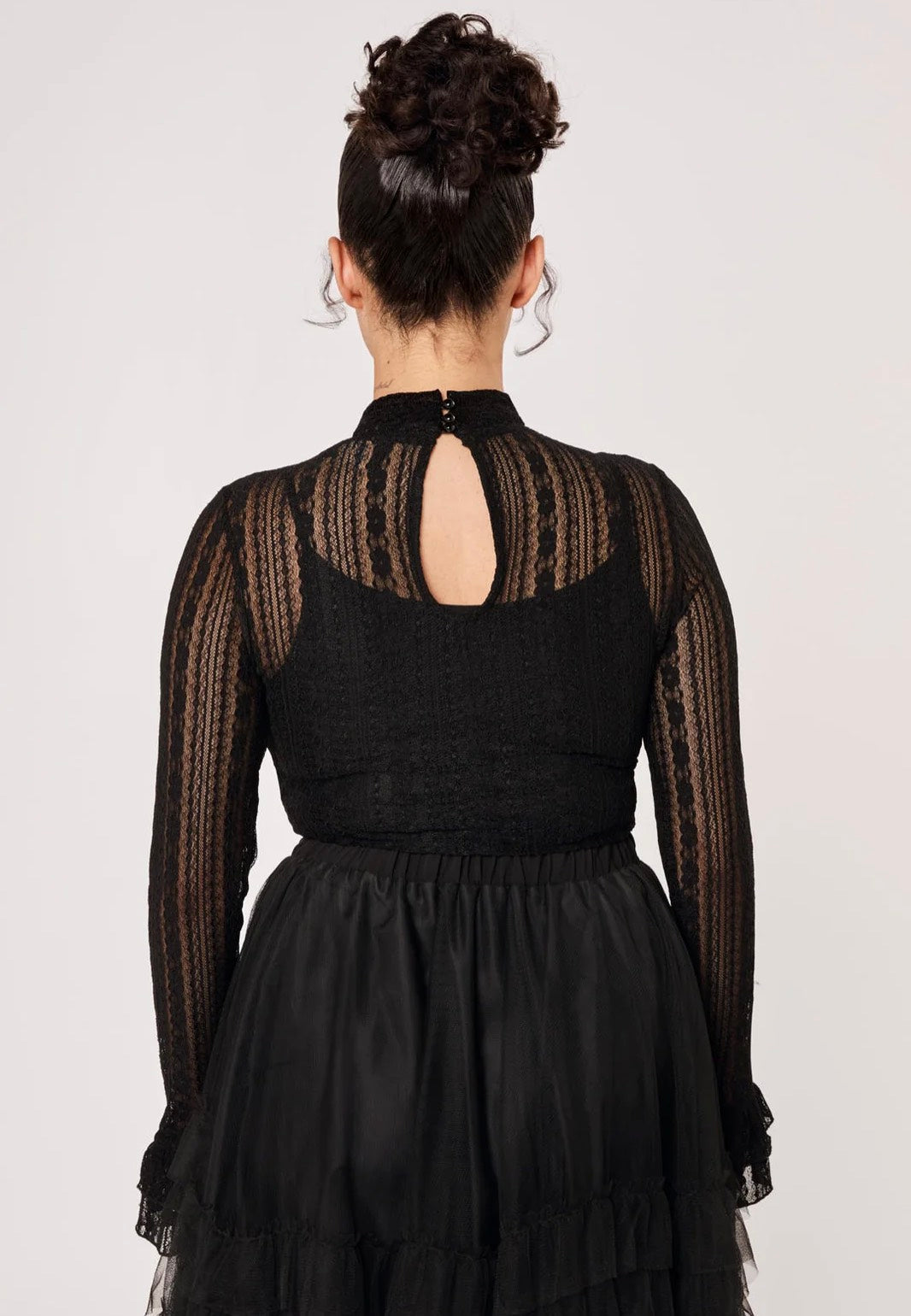 Hellbunny Maude Black Top | Women-Image