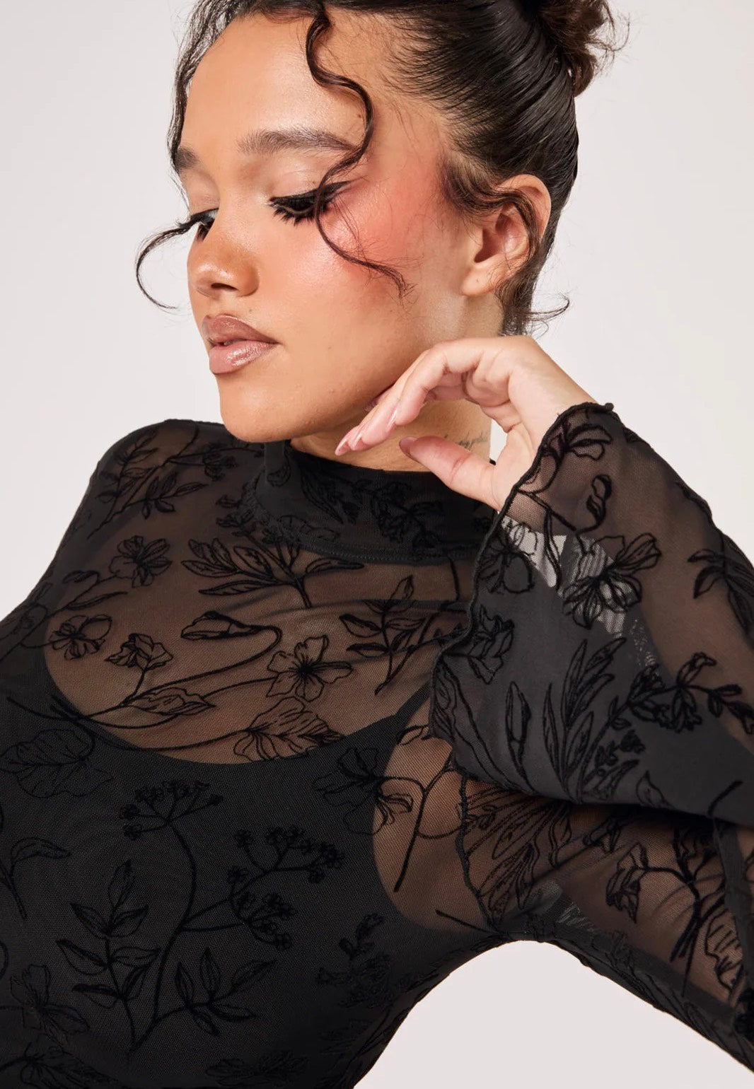 Hellbunny Wildflower Black Haut | Women-Image