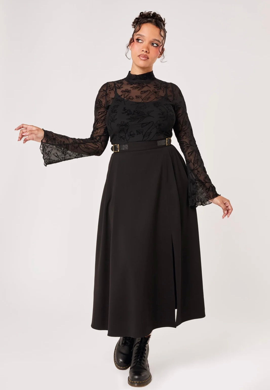 Hellbunny Wildflower Black Haut | Women-Image