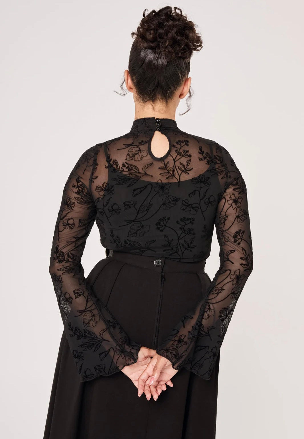 Hellbunny Wildflower Black Haut | Women-Image
