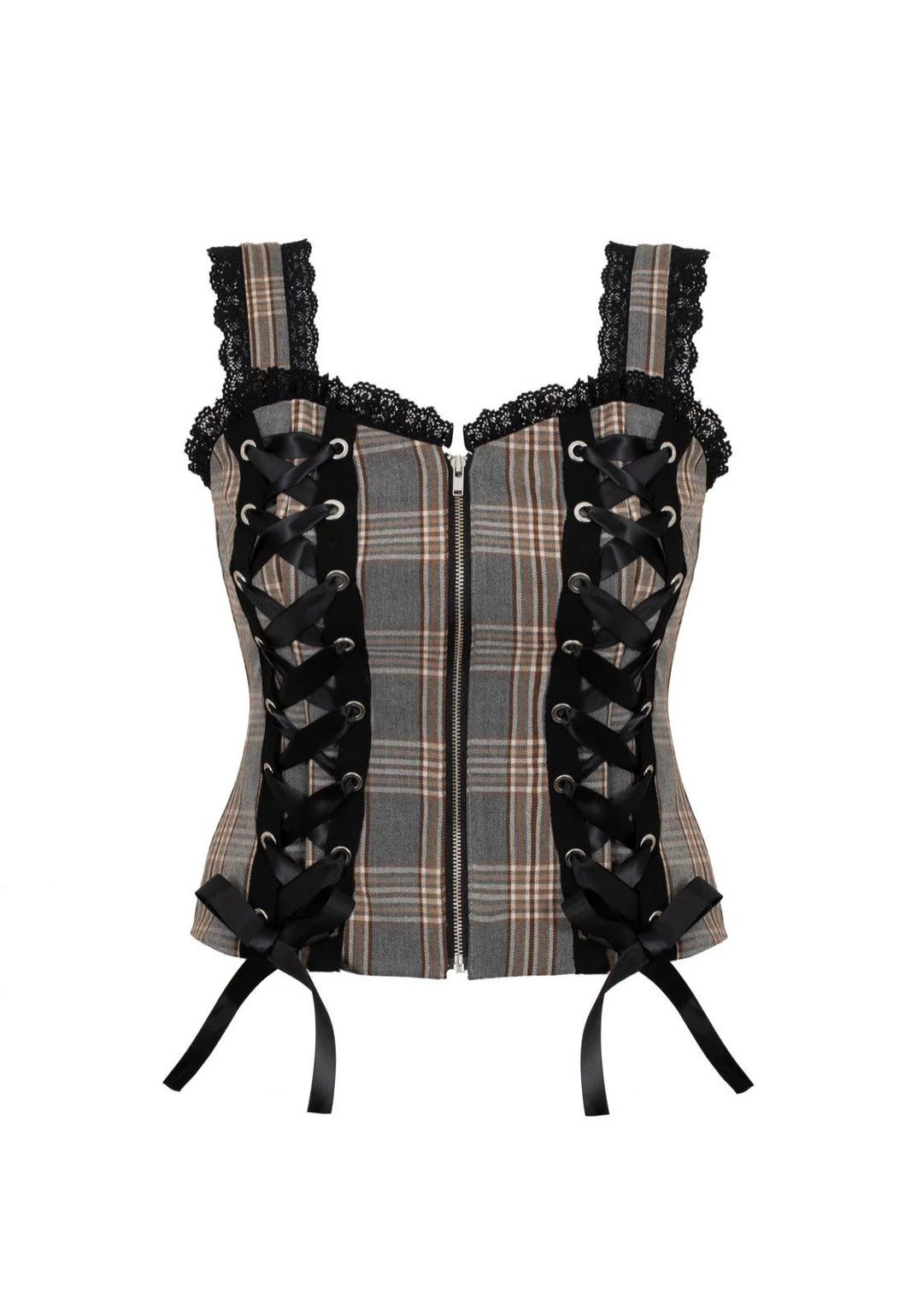Hellbunny Quinzel Y Brown Top | Women-Image