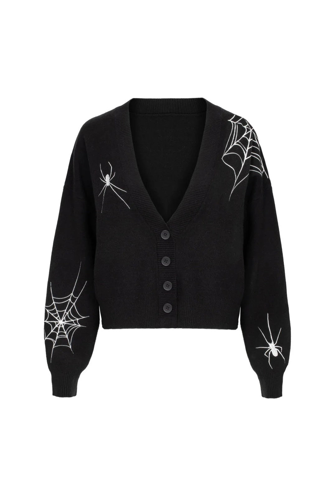 Hellbunny Spooked Black/White Cardigan | Women-Image