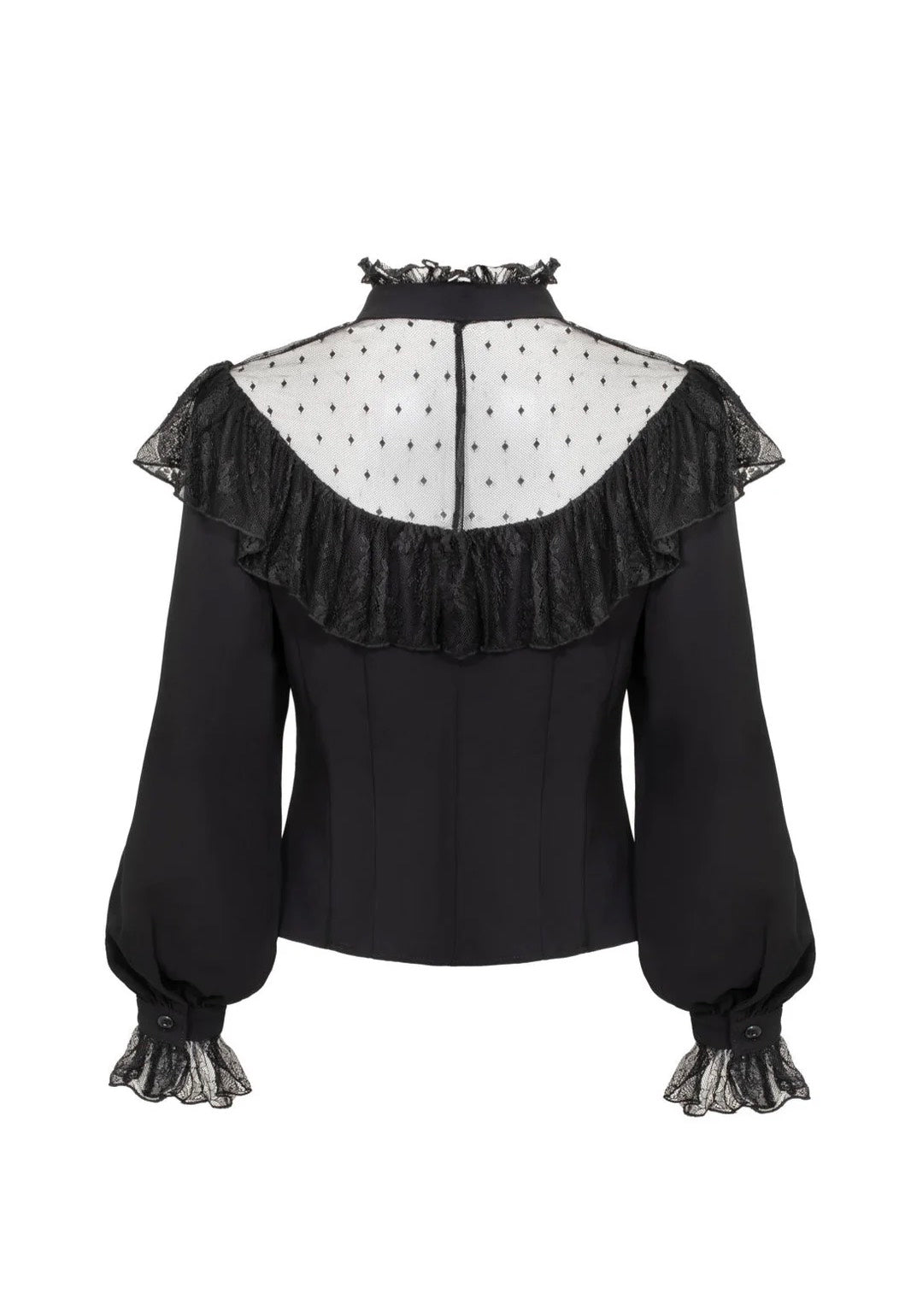 Hellbunny Dark Knight Black Blouse | Women-Image