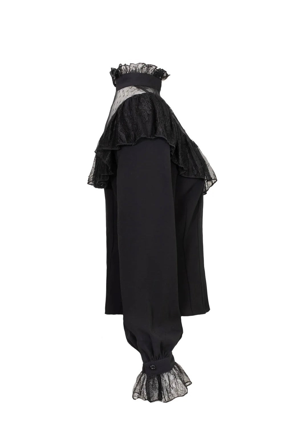 Hellbunny Dark Knight Black Blouse | Women-Image