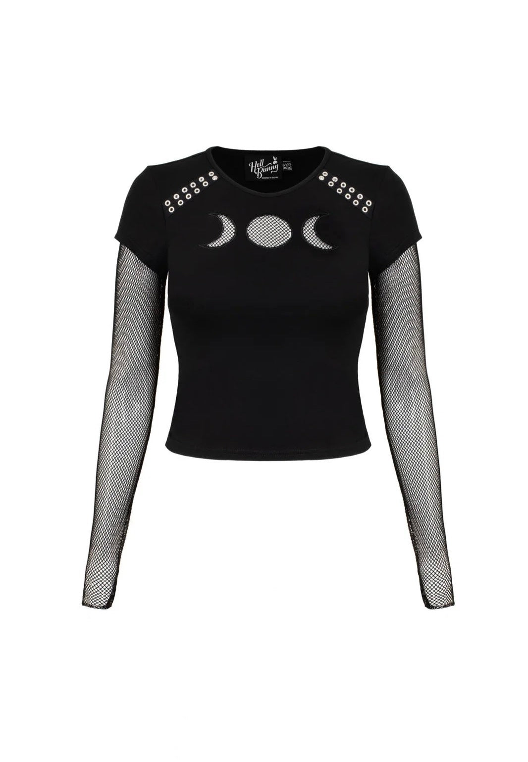 Hellbunny Nox Black Top | Women-Image