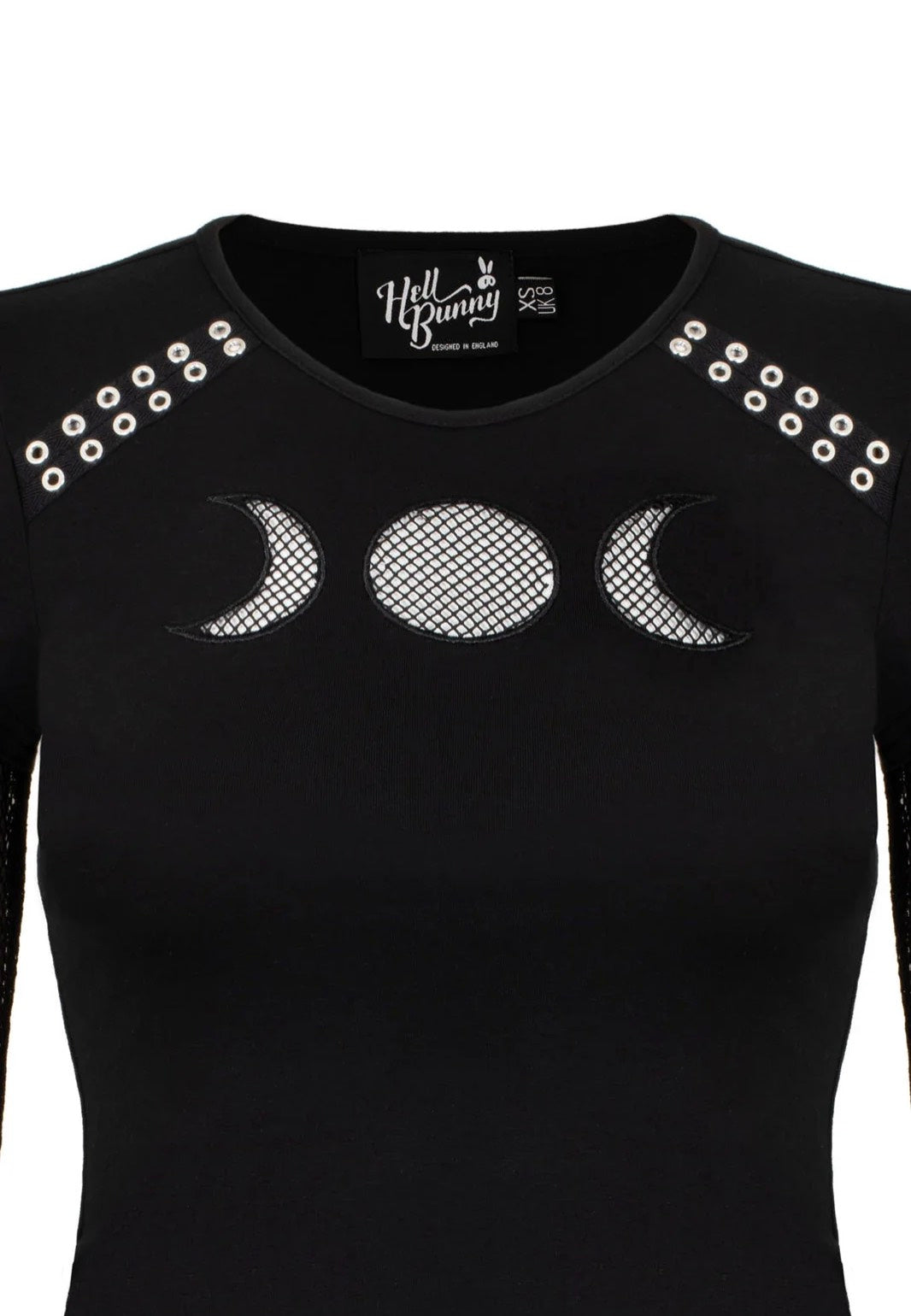 Hellbunny Nox Black Top | Women-Image