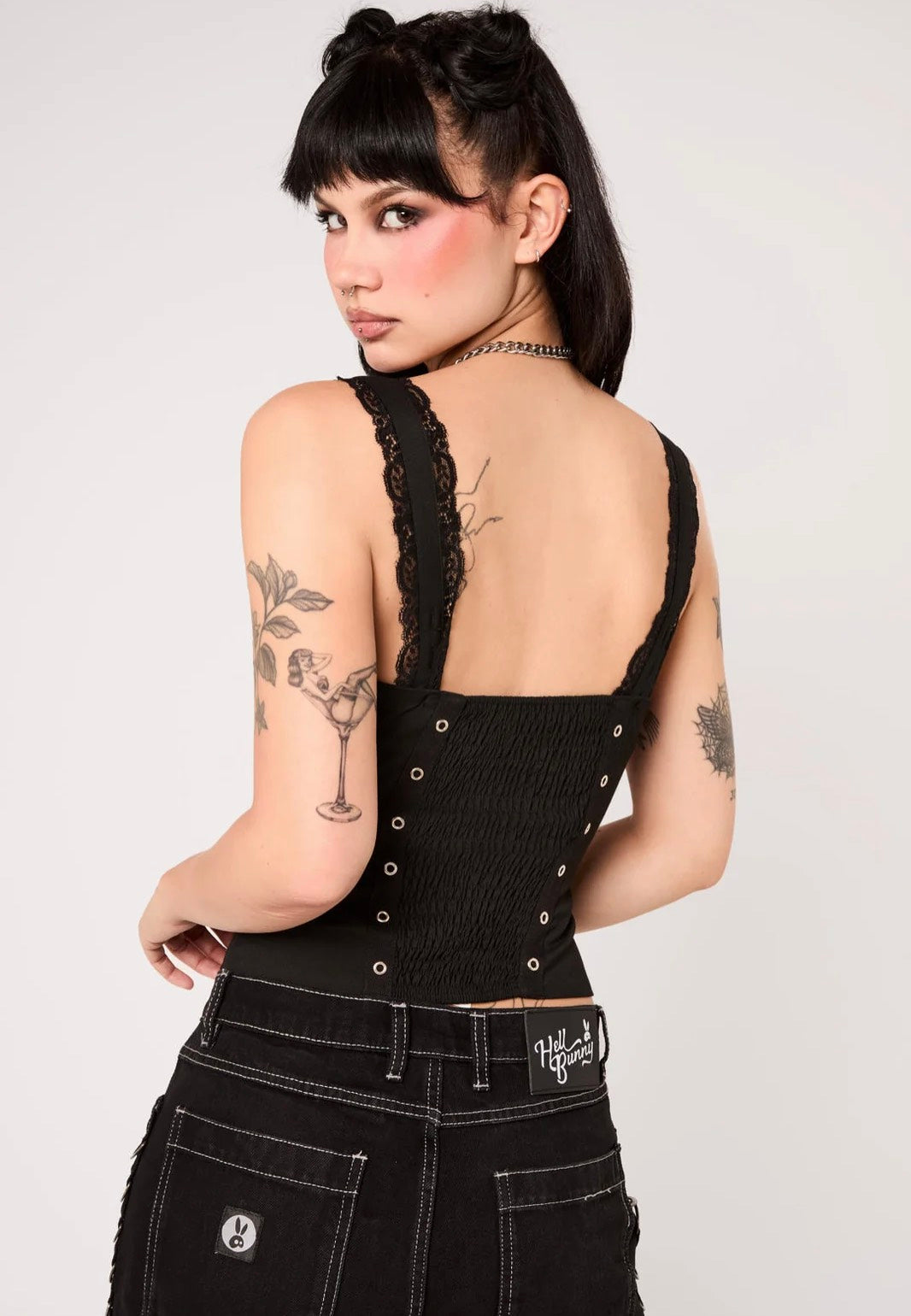 Hellbunny Quinzel C Black Top | Women-Image