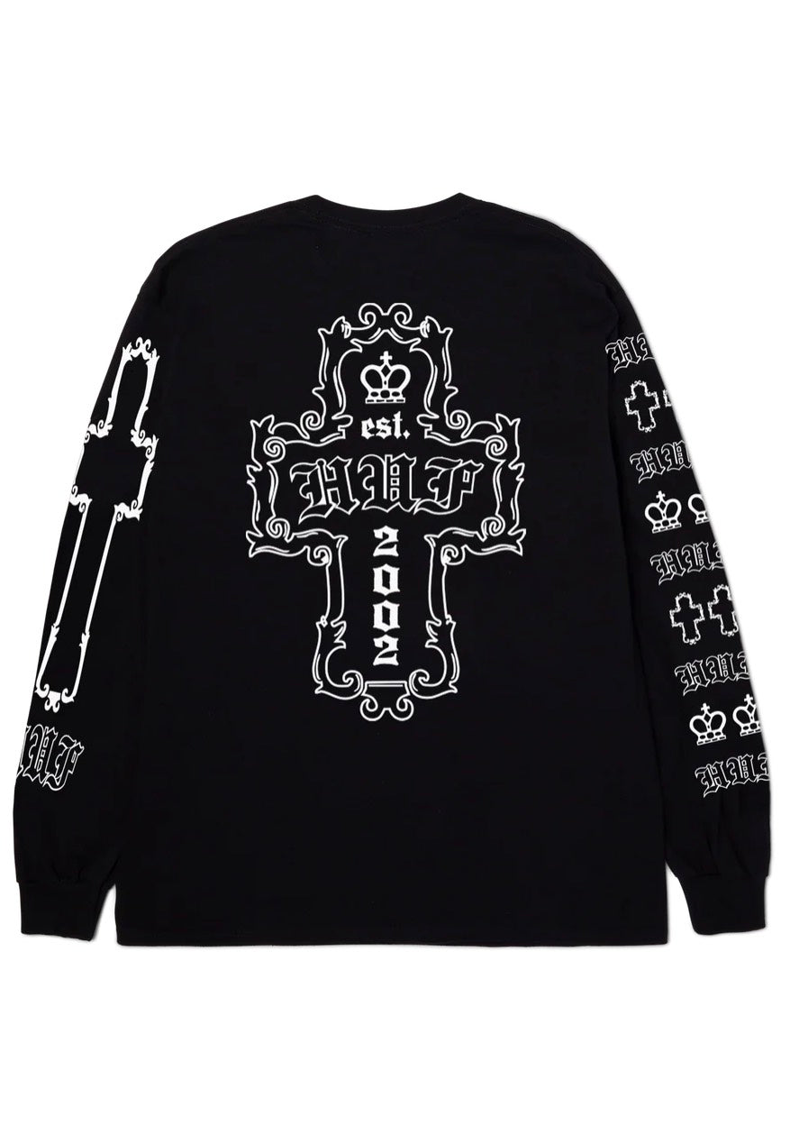 HUF Hard Luxe Black Longsleeve | Men-Image