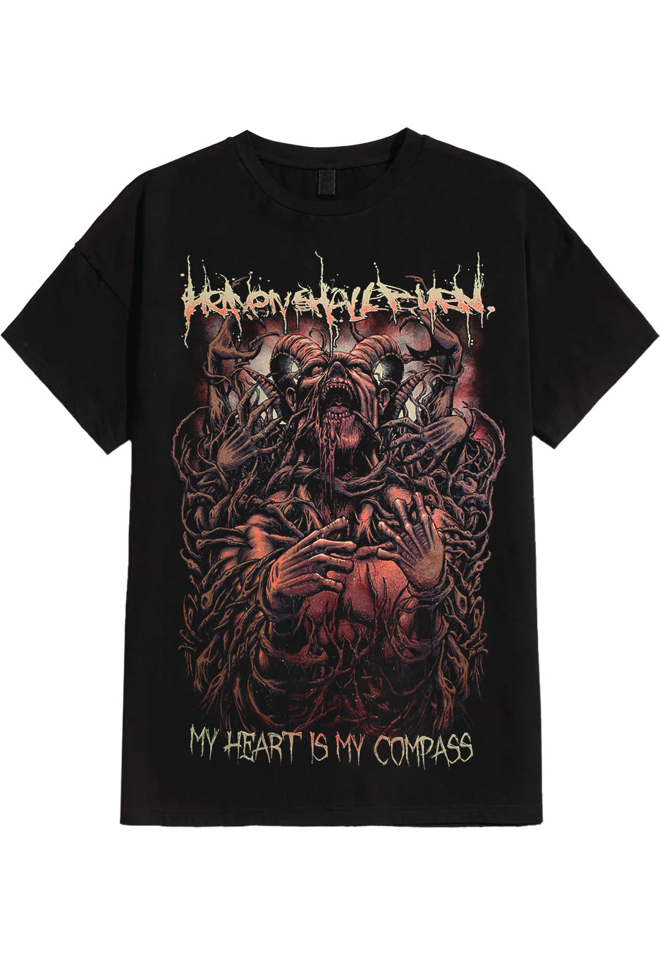 Heaven Shall Burn My Heart Is My Compass Tričko | Neutral-Image