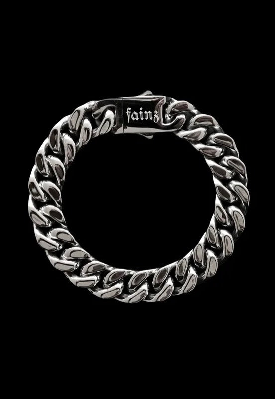 Fainz Heavy Cuban Link 18 cm Silver Rannerengas | Neutral-Image