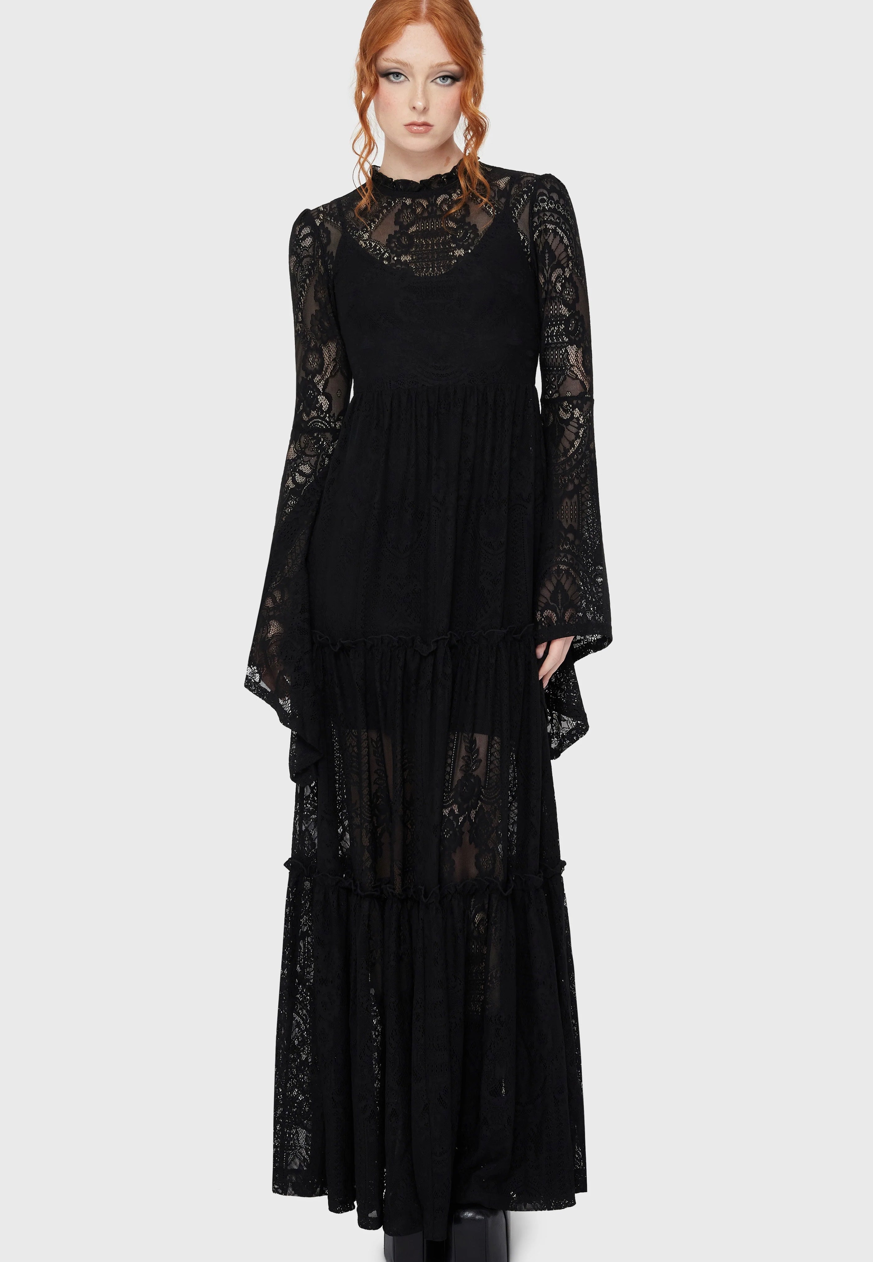 Killstar - Hecate Lace Black - Dress | Women-Image
