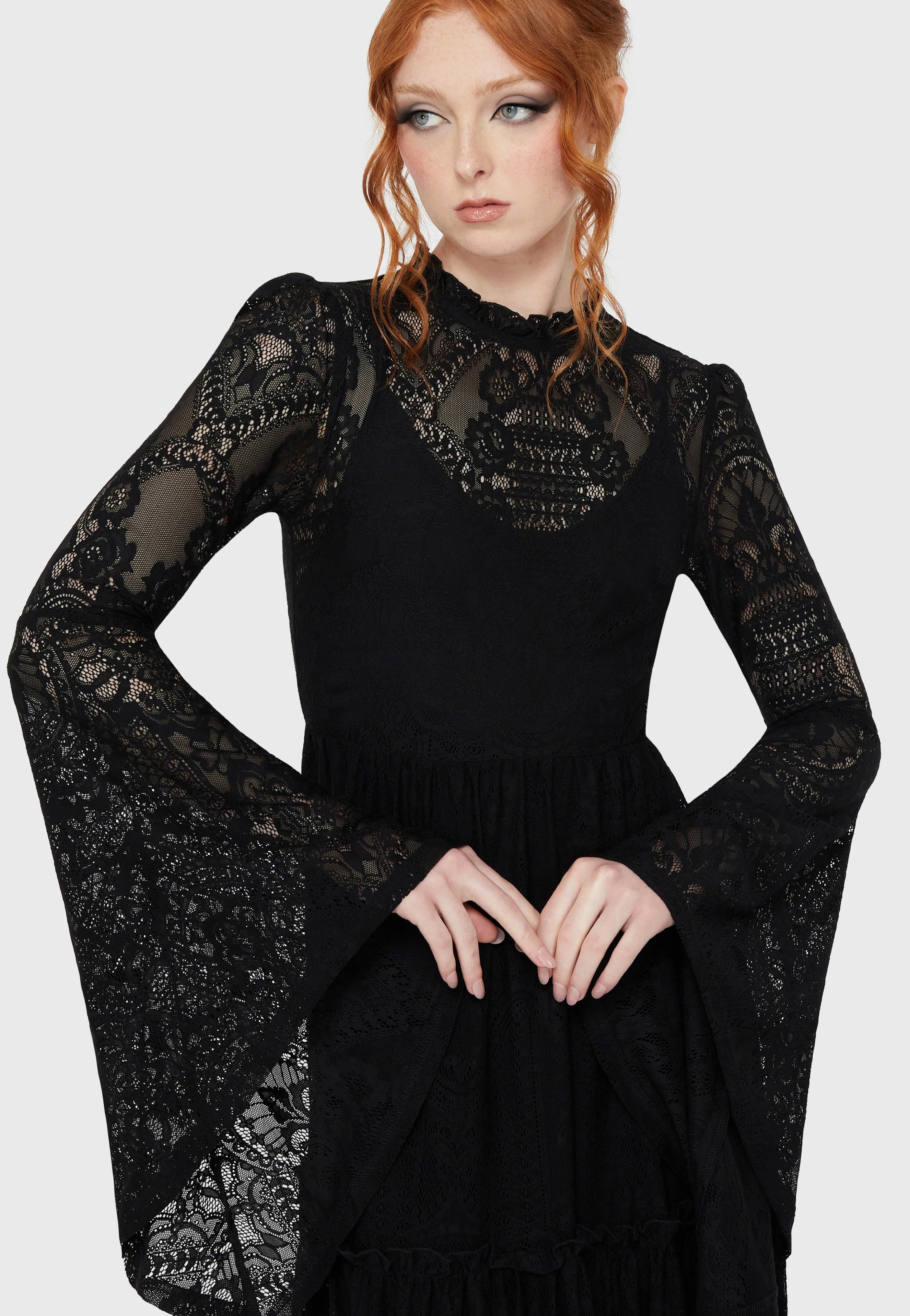 Killstar - Hecate Lace Black - Dress | Women-Image