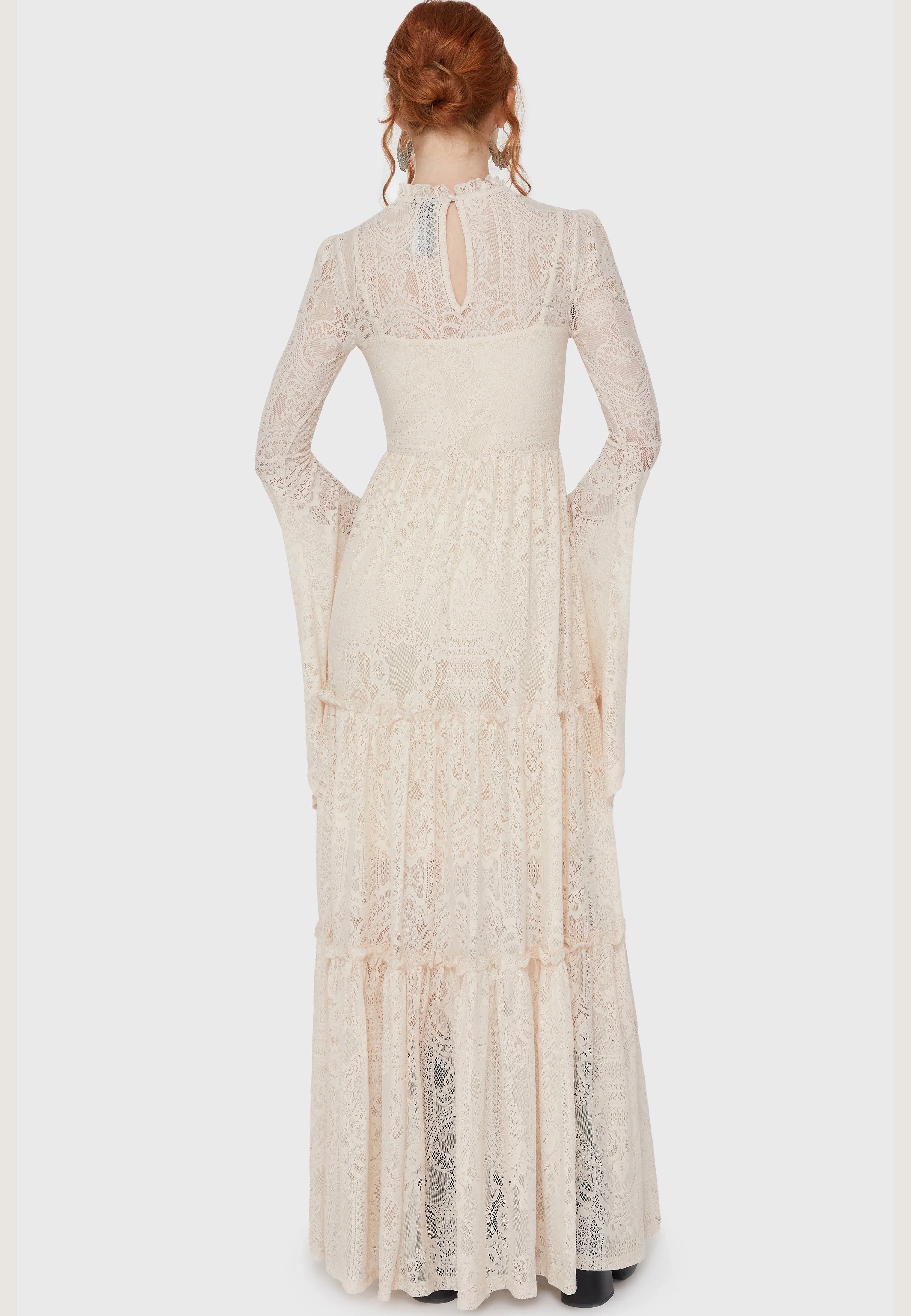 Killstar - Hecate Lace Ivory - Dress | Women-Image