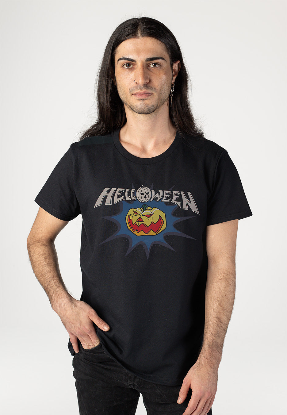 Helloween - Classic Logo Comics - T-Shirt | Men-Image