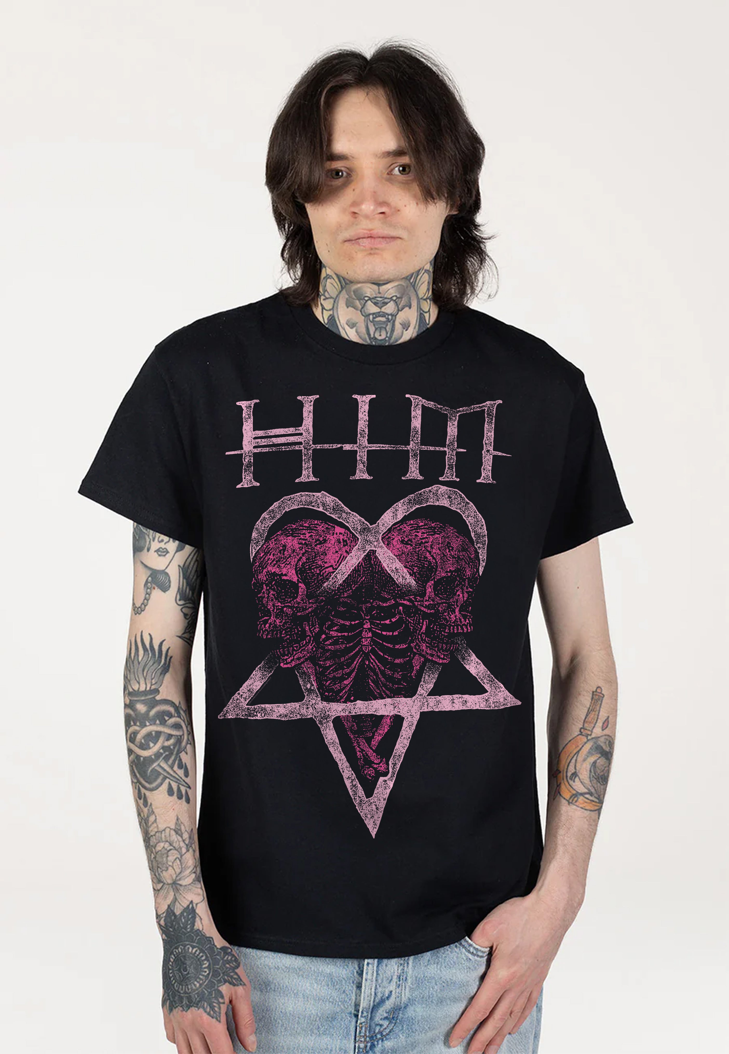 HIM - Pink Skullheart - T-Shirt | Men-Image