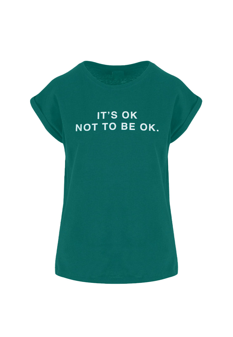Hope For The Day - It's Okay Extended Shoulder Forest Green - Girly | Neutral-Image