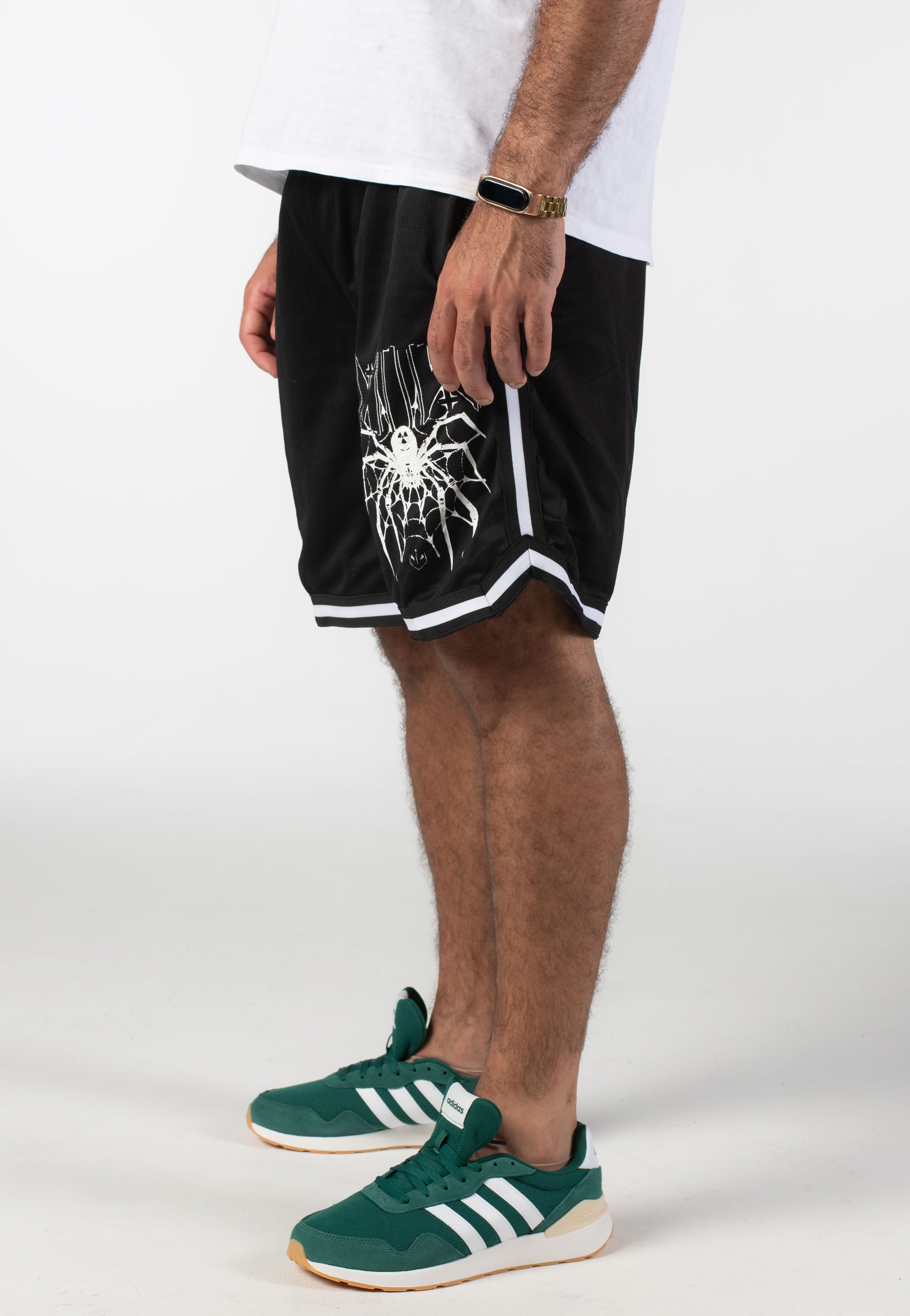 Motionless In White - Webs We Weave Striped - Shorts | Men-Image