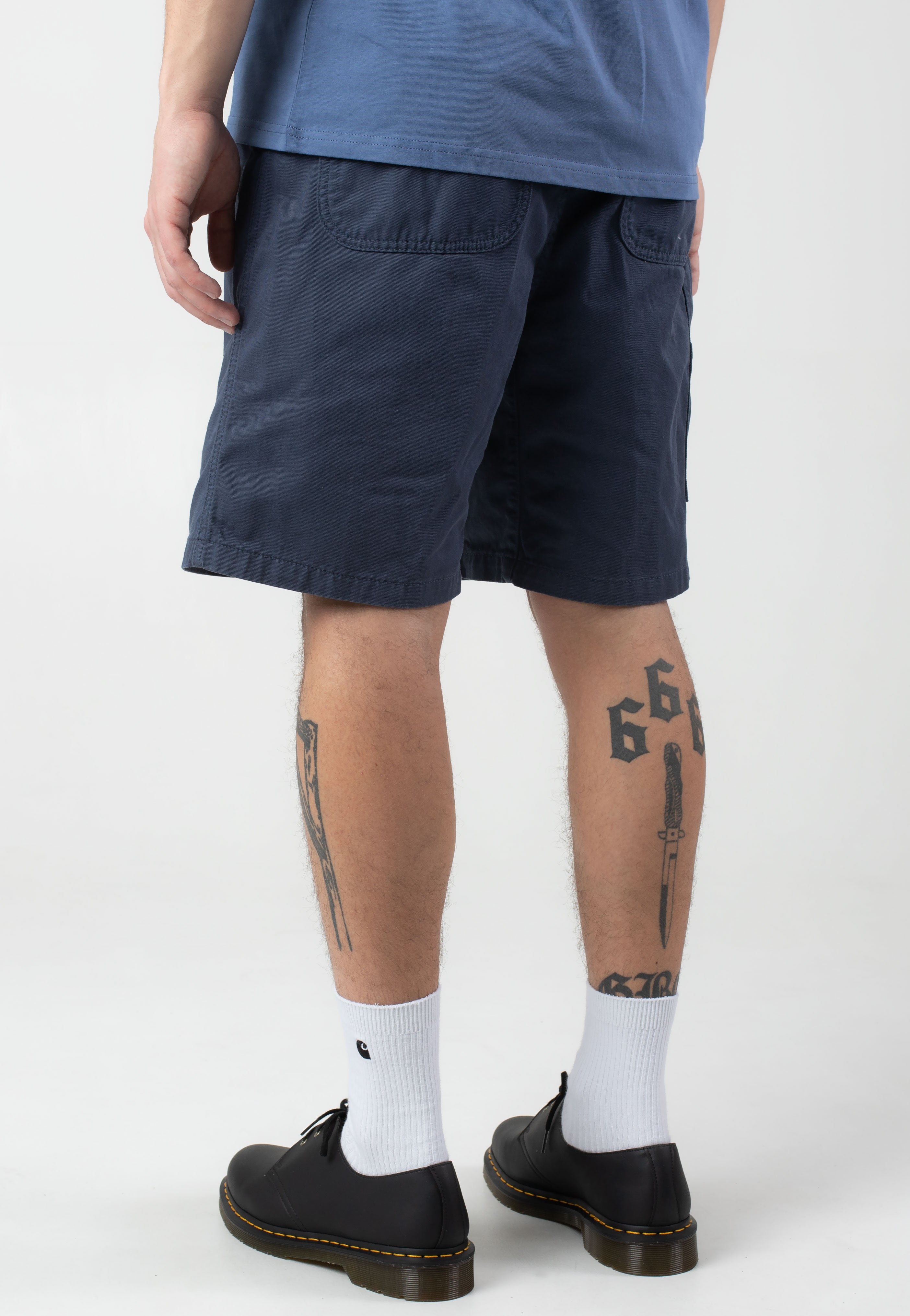 Carhartt WIP - Flint Garment Dyed Dusky Blue - Shorts | Men-Image