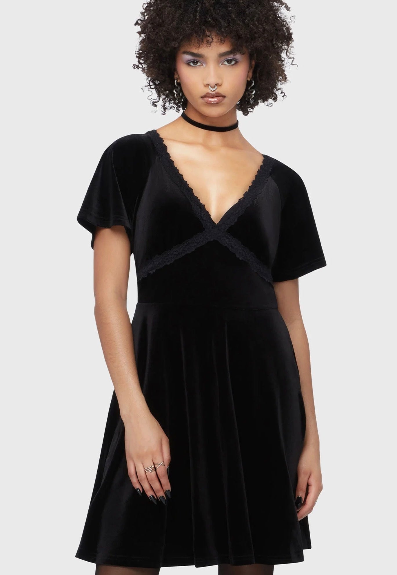 Killstar - Hour Of Echelia Mini Black - Dress | Women-Image