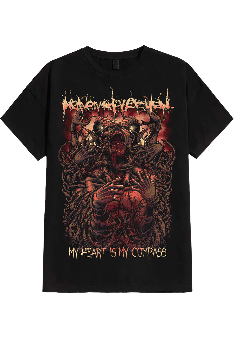 Heaven Shall Burn My Heart Is My Compass T-Shirt | Neutral-Image