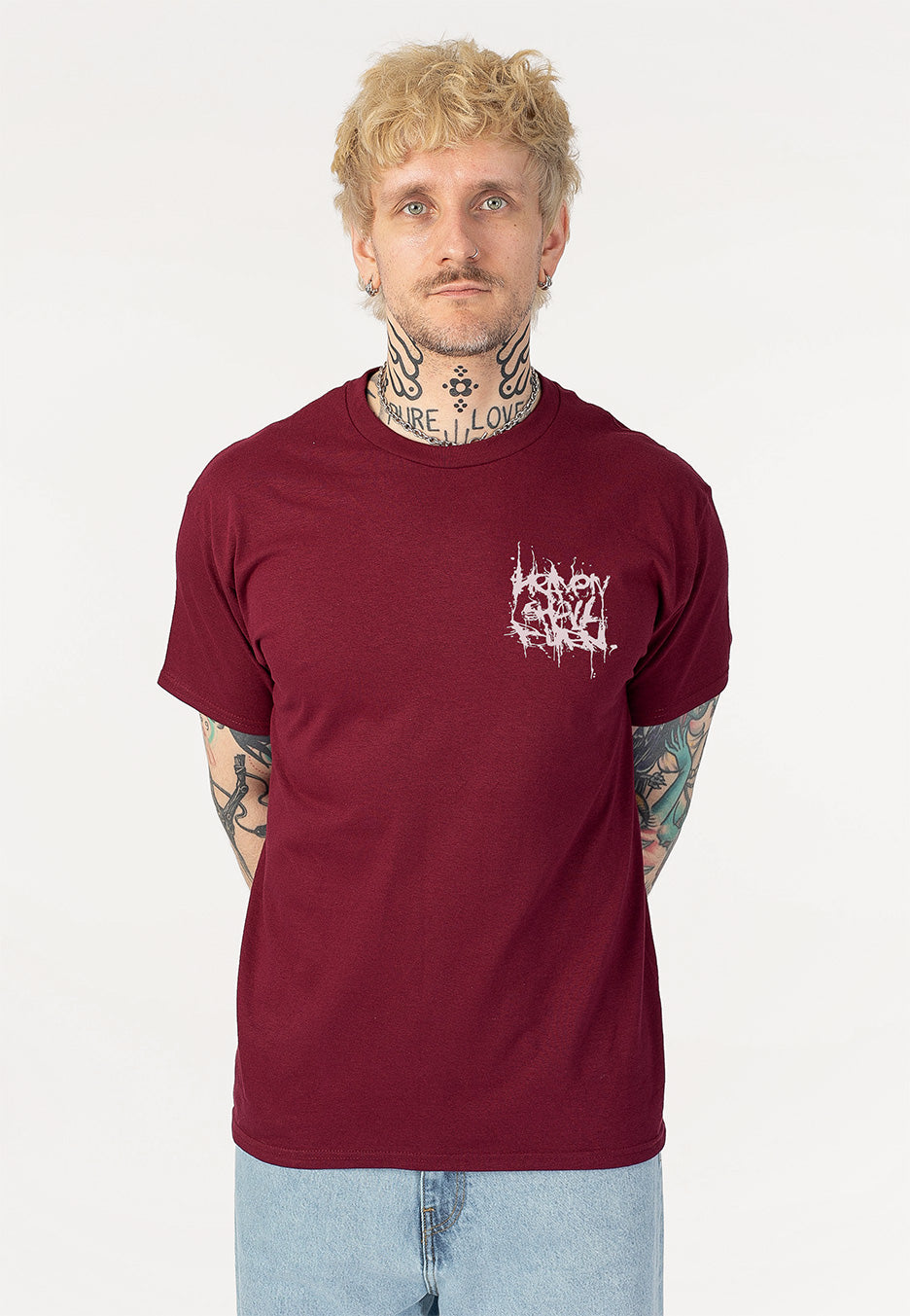 Heaven Shall Burn Revolutionary Wanderer Burgundy T-Shirt | Men-Image