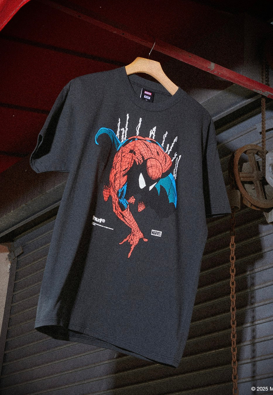 HUF x Spiderman - Perceptions Black - T-Shirt