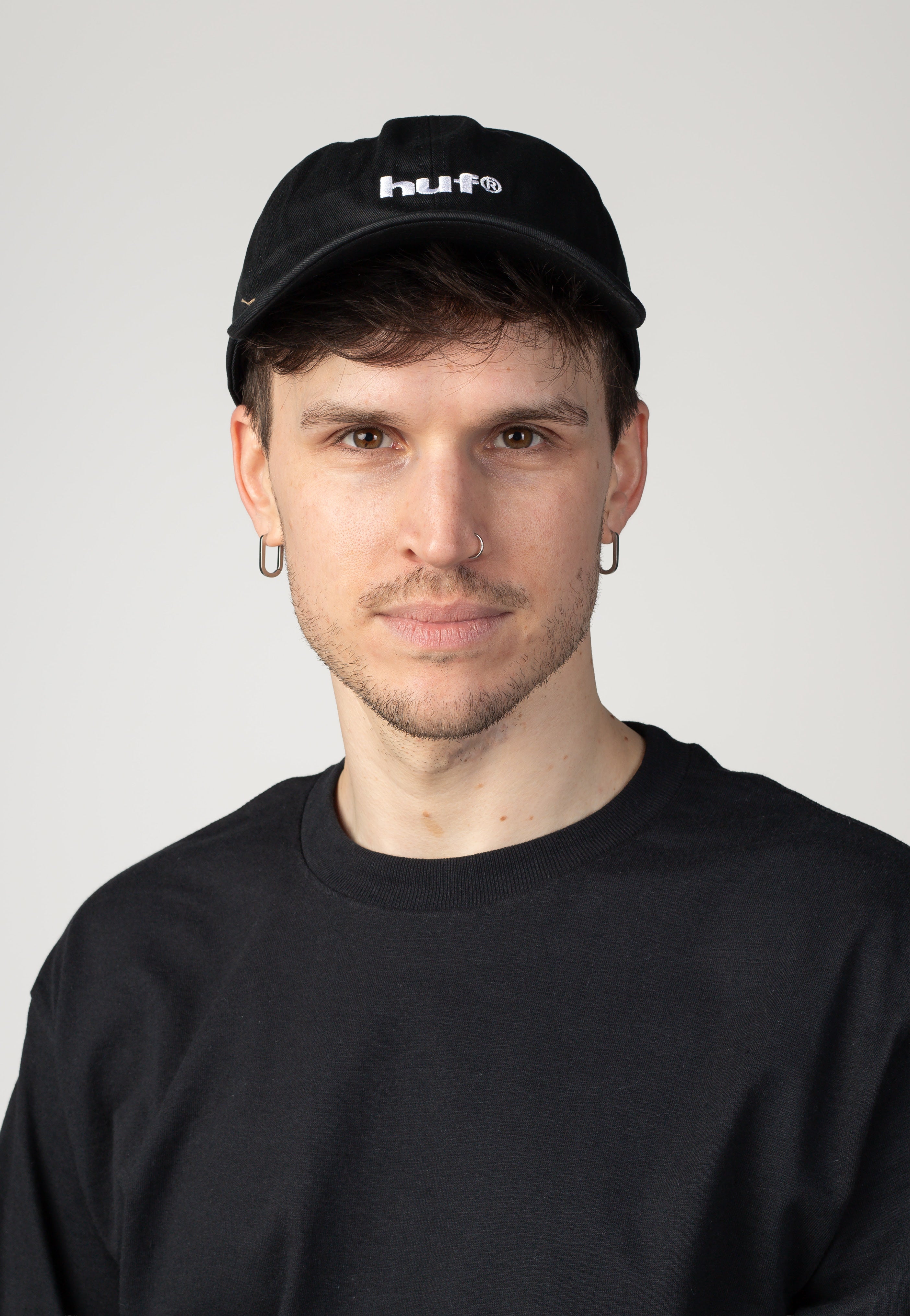 HUF - 89 Embroidered 6 Panel Black/White - Cap | Neutral-Image