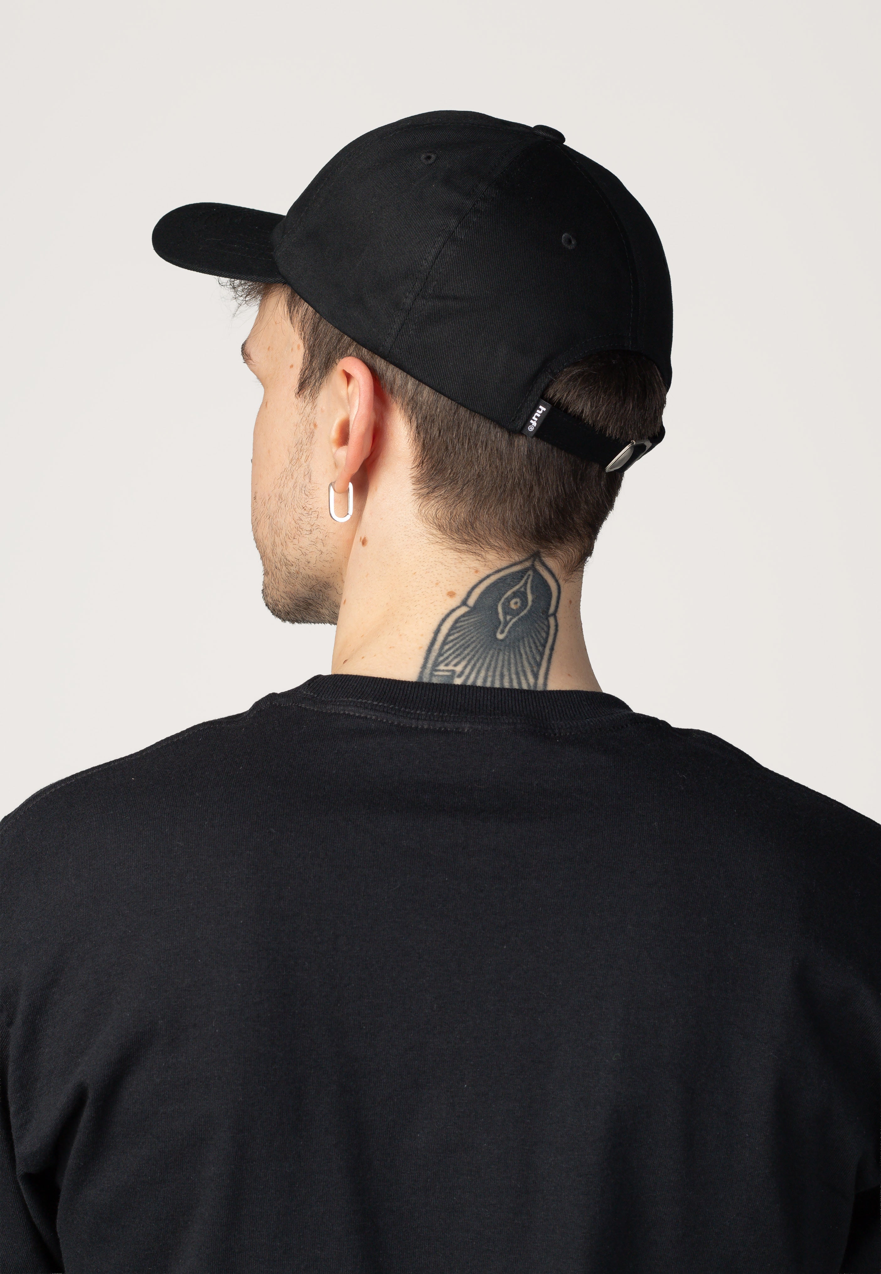 HUF - 89 Embroidered 6 Panel Black/White - Cap | Neutral-Image