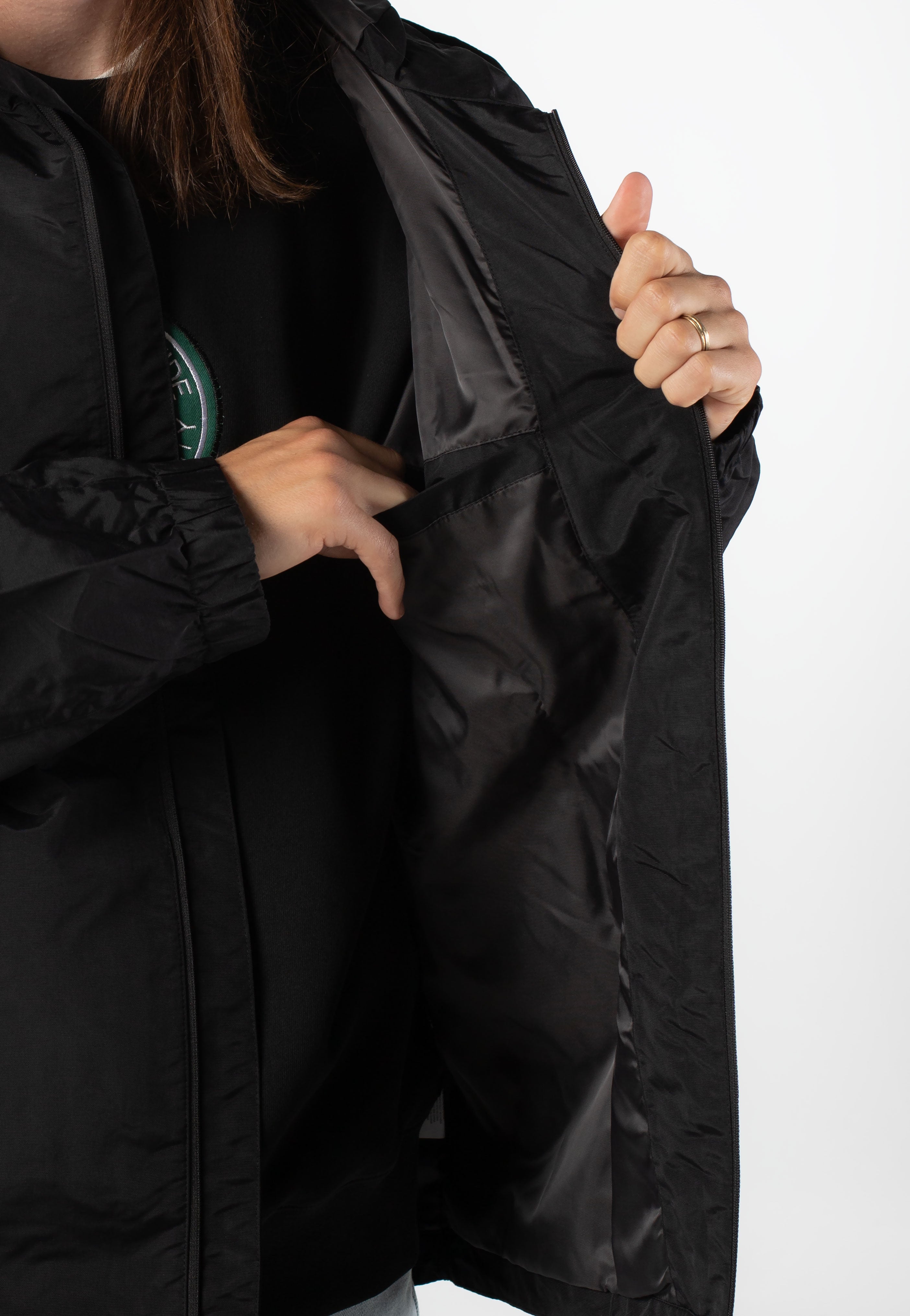 HUF All Caps Shell Black - Jacket | Impericon