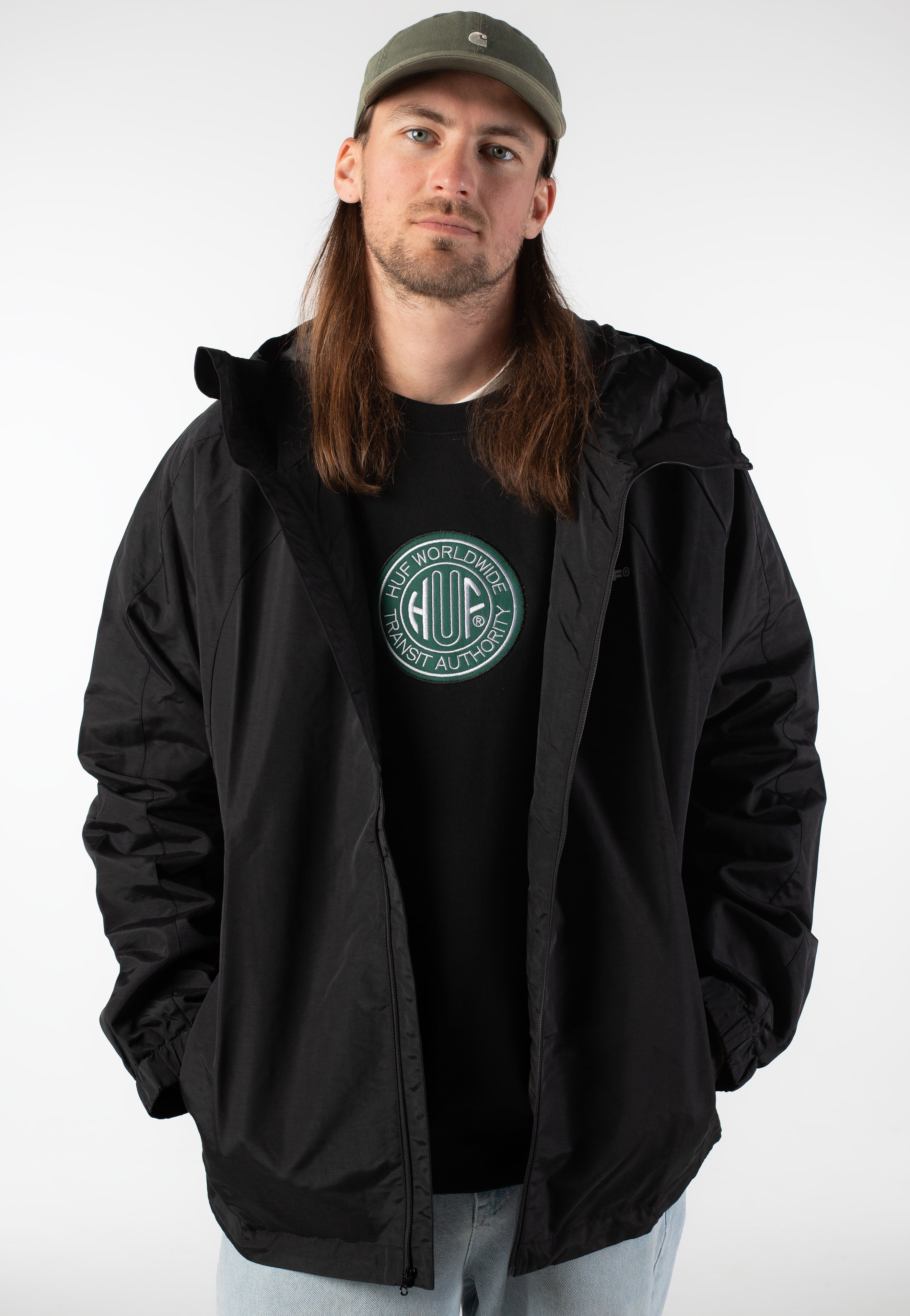 HUF - All Caps Shell Black - Jacket | Men-Image