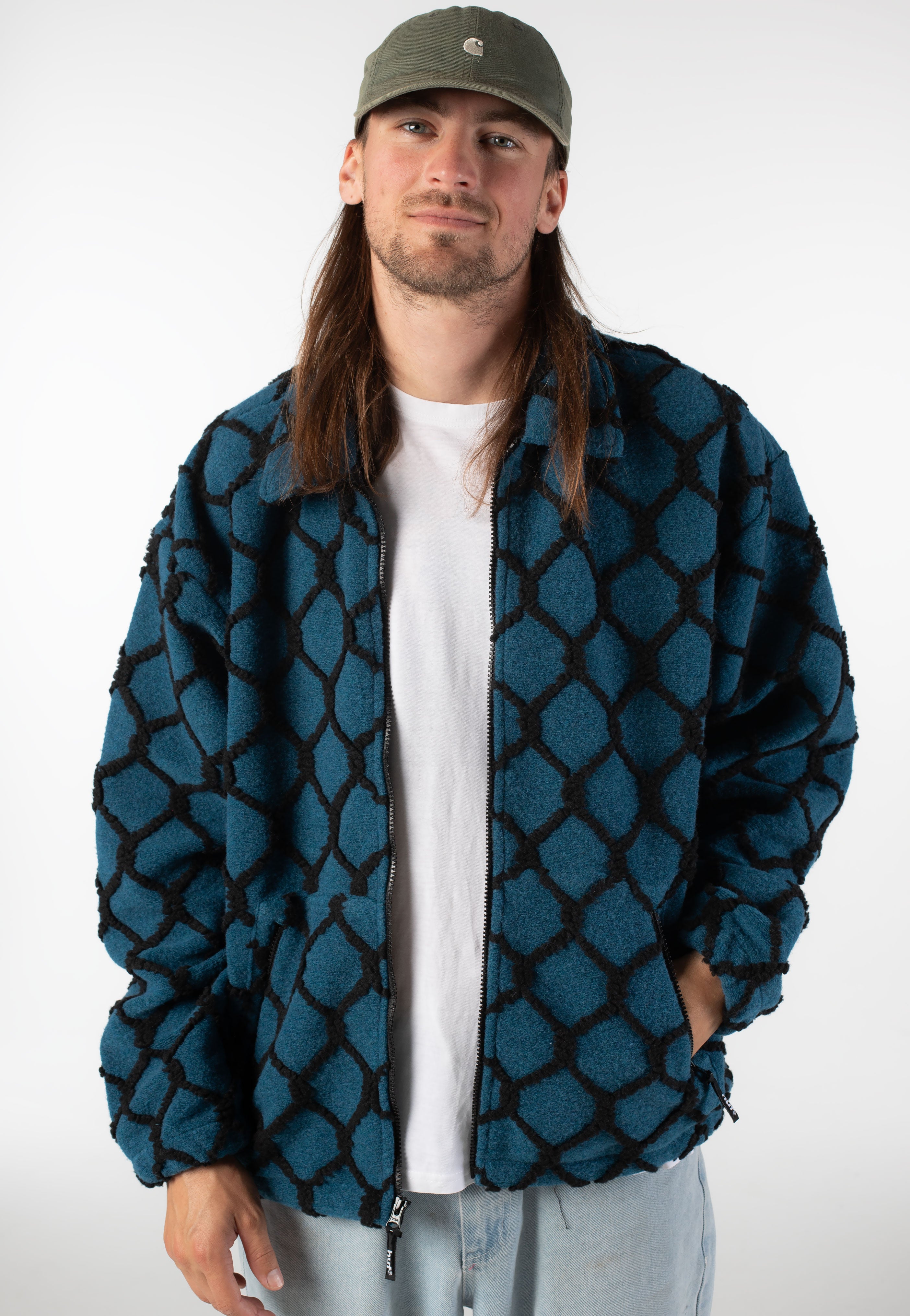 HUF - Breakthrough High Pile Marine Blue - Jacket | Men-Image