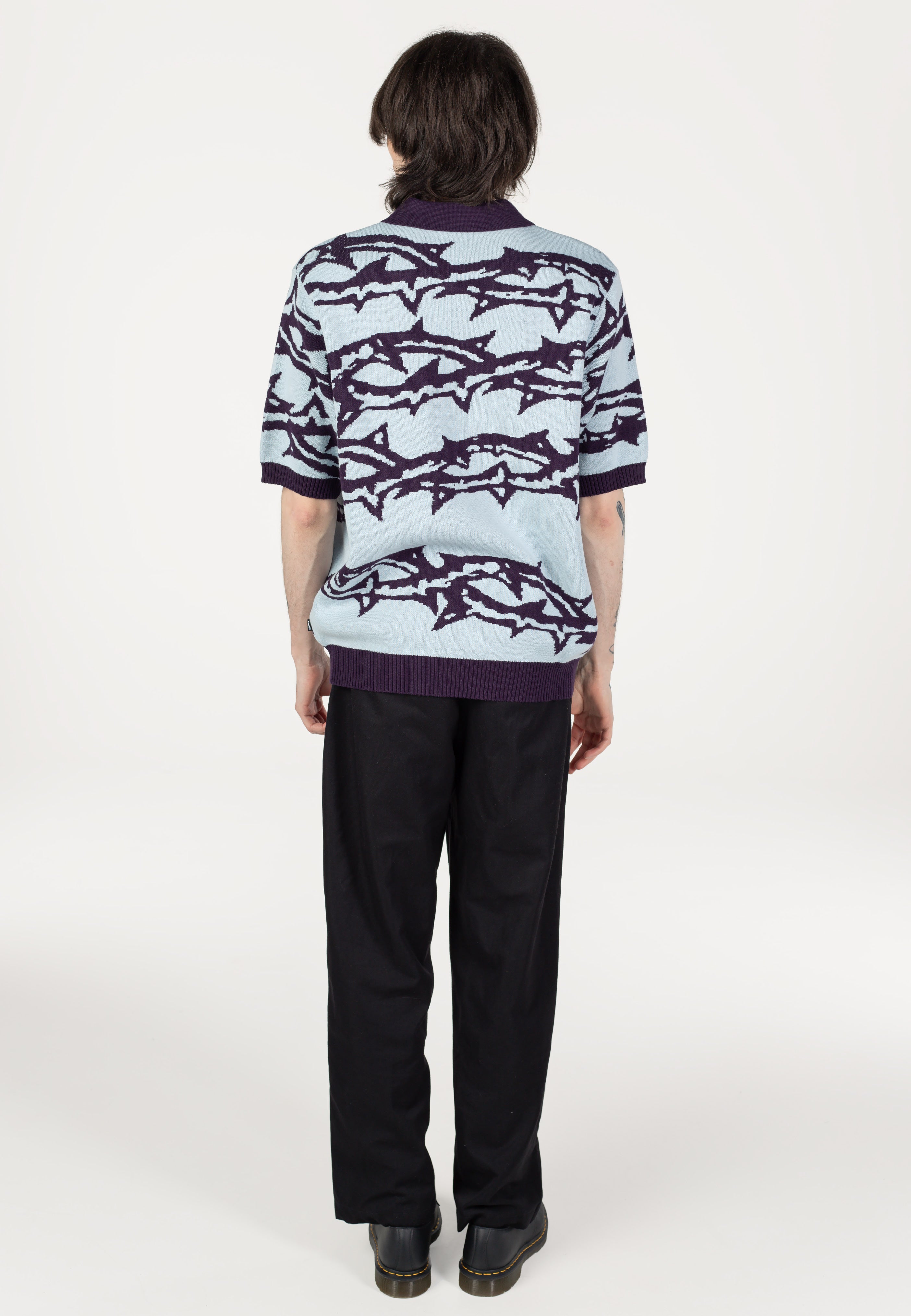 HUF - Fantasies Knit Light Blue - Polo | Men-Image