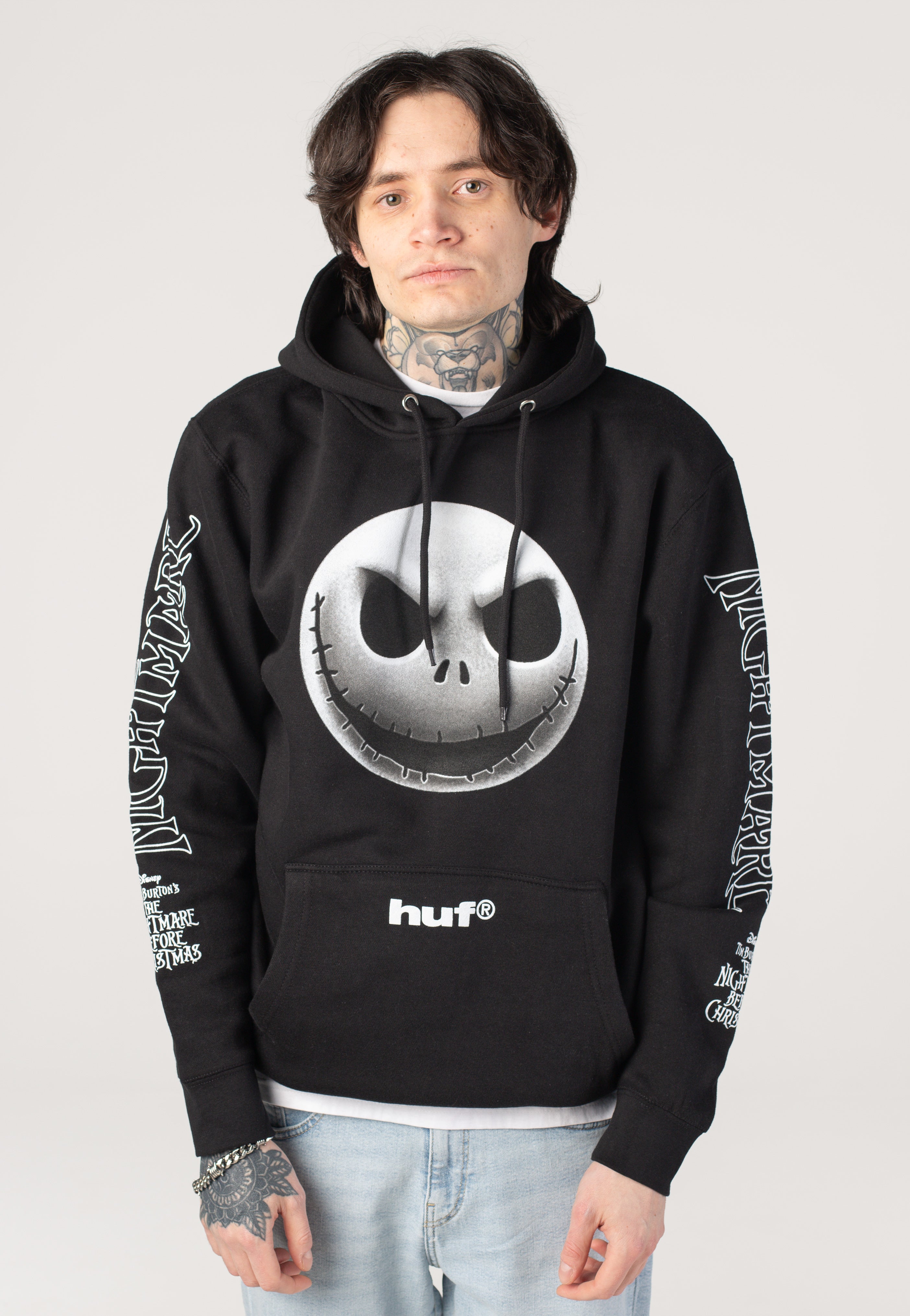 HUF x The Nightmare Before Christmas - Jack Skellington Black - Hoodie | Men-Image