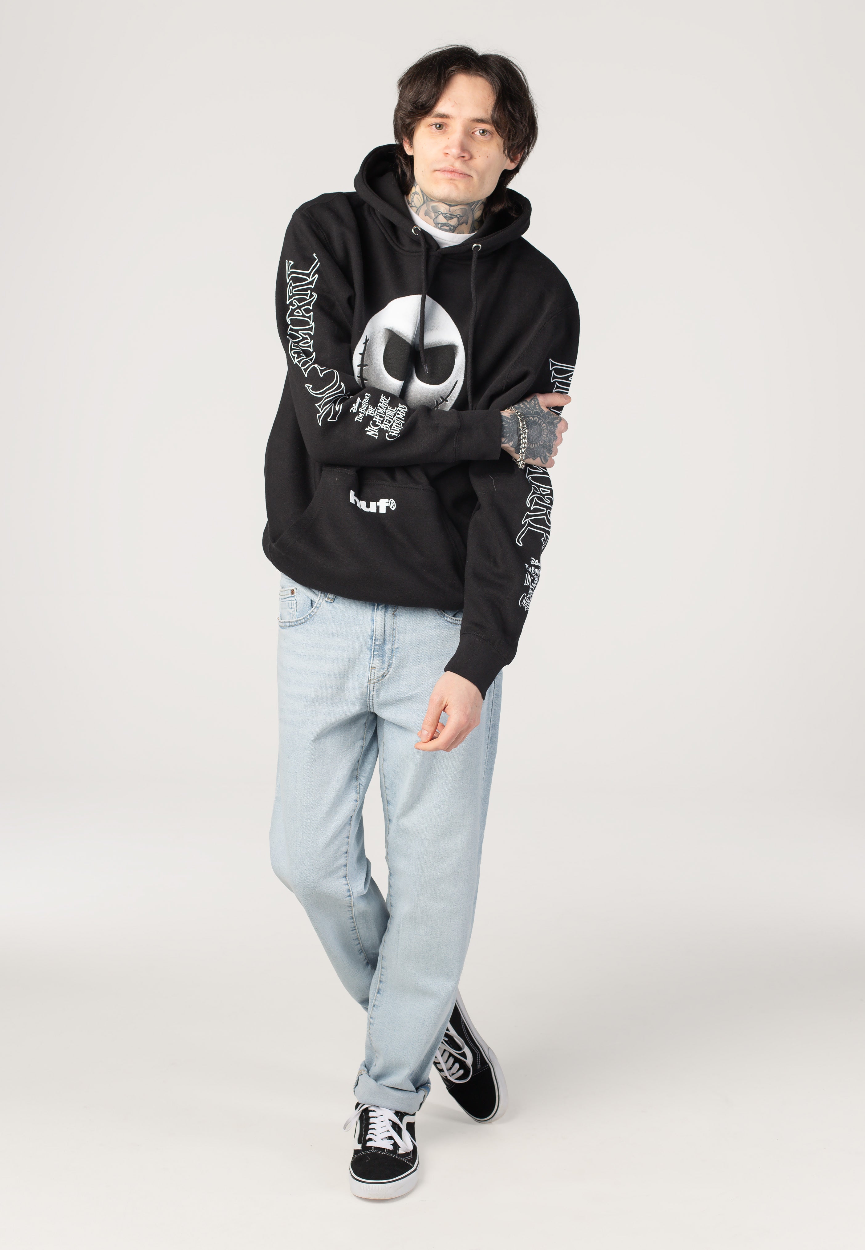 HUF x The Nightmare Before Christmas - Jack Skellington Black - Hoodie | Men-Image