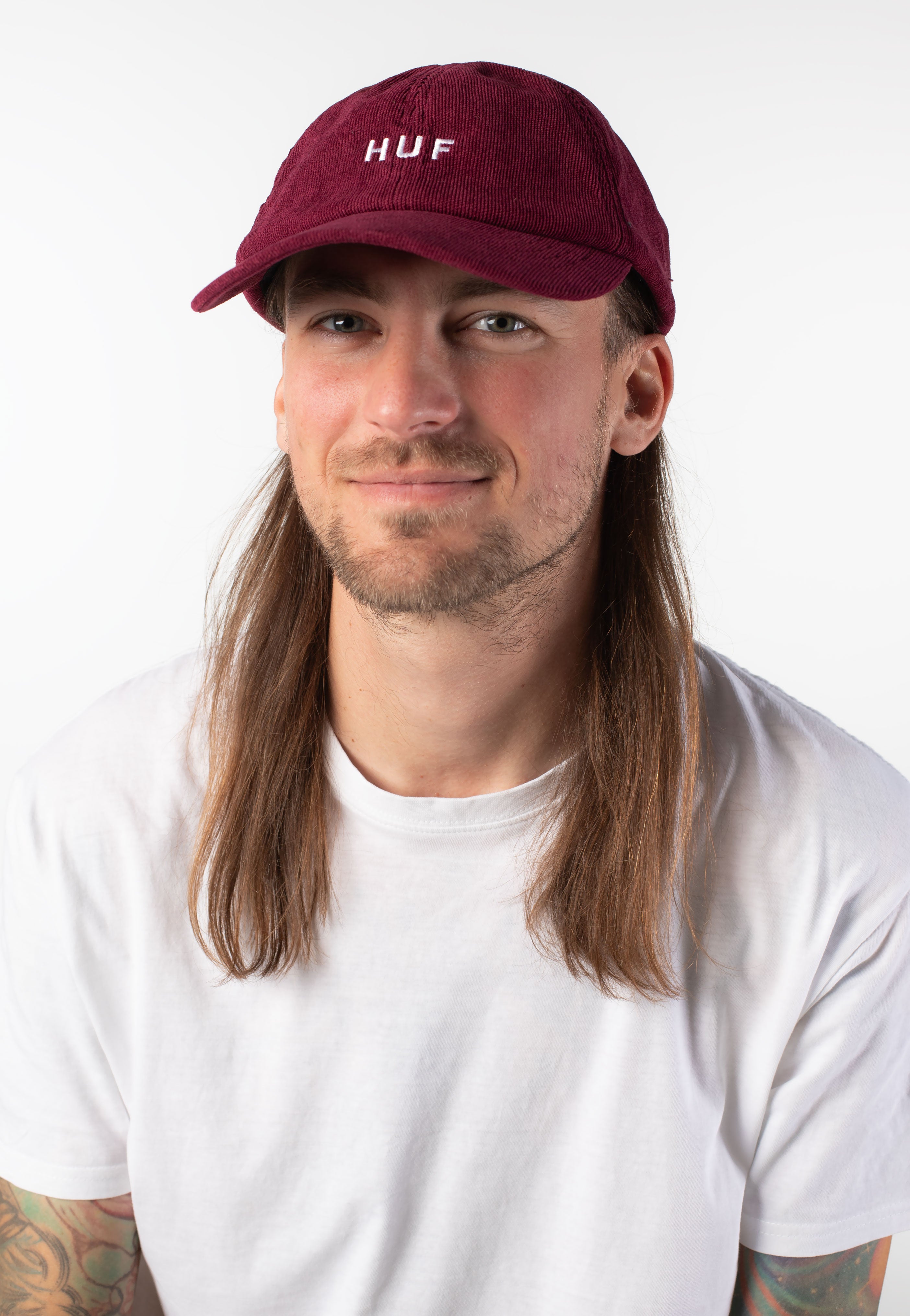 HUF - OG Corduroy 6 Panel Deep Wine - Cap | Neutral-Image
