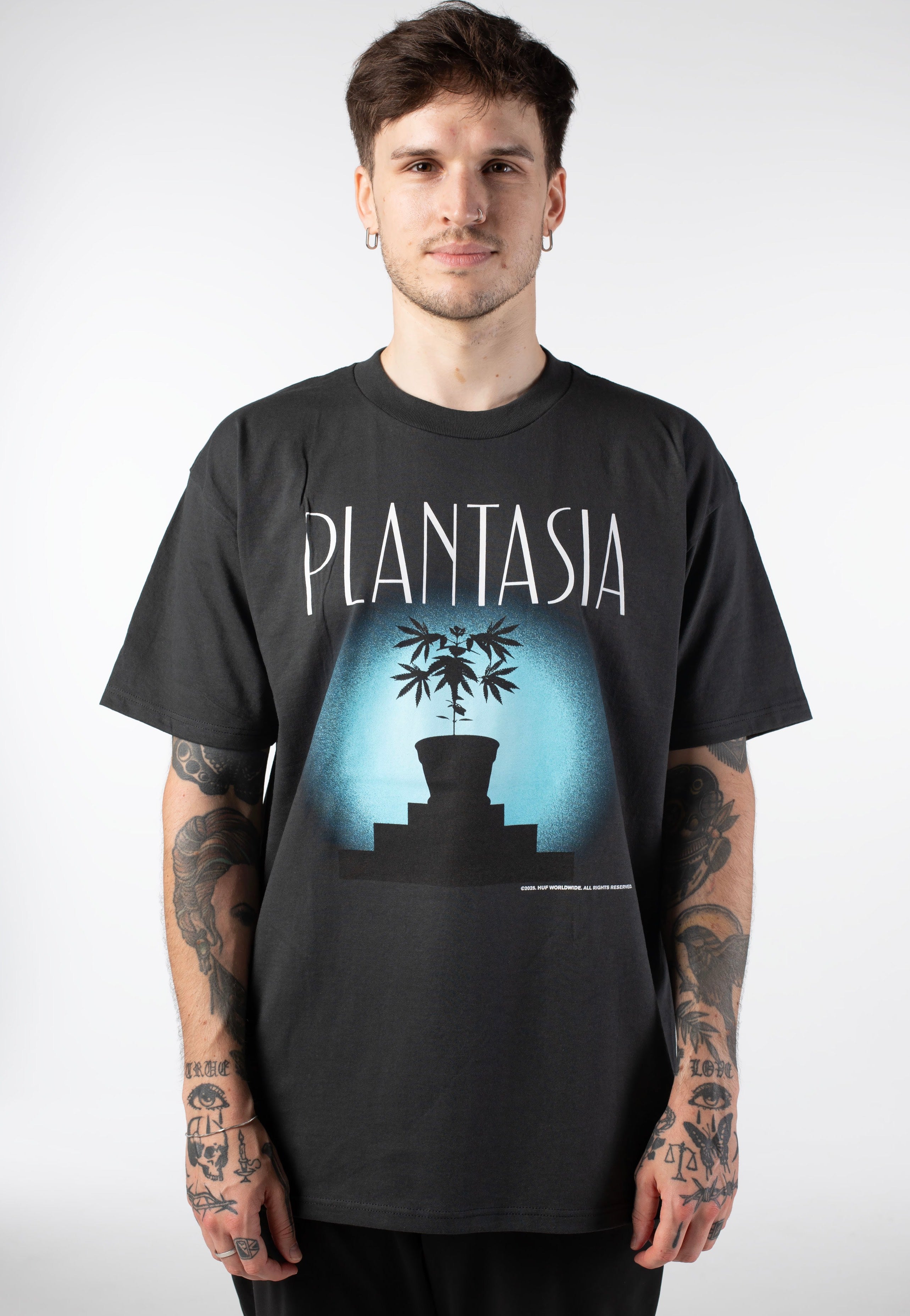 HUF - Plantasia Vintage Black - T-Shirt | Men-Image
