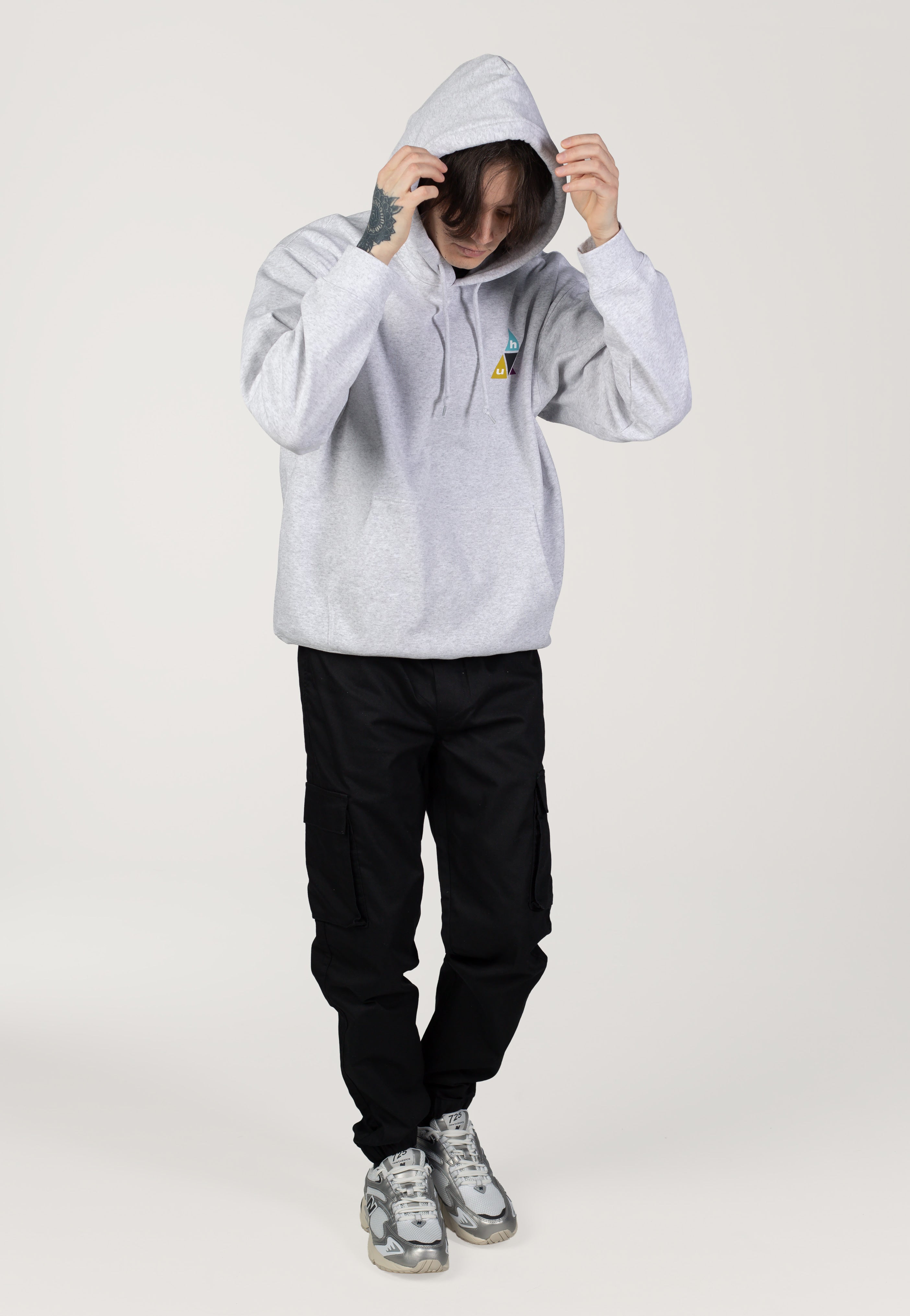 HUF - Prism TT PO Heather Grey - Hoodie | Men-Image