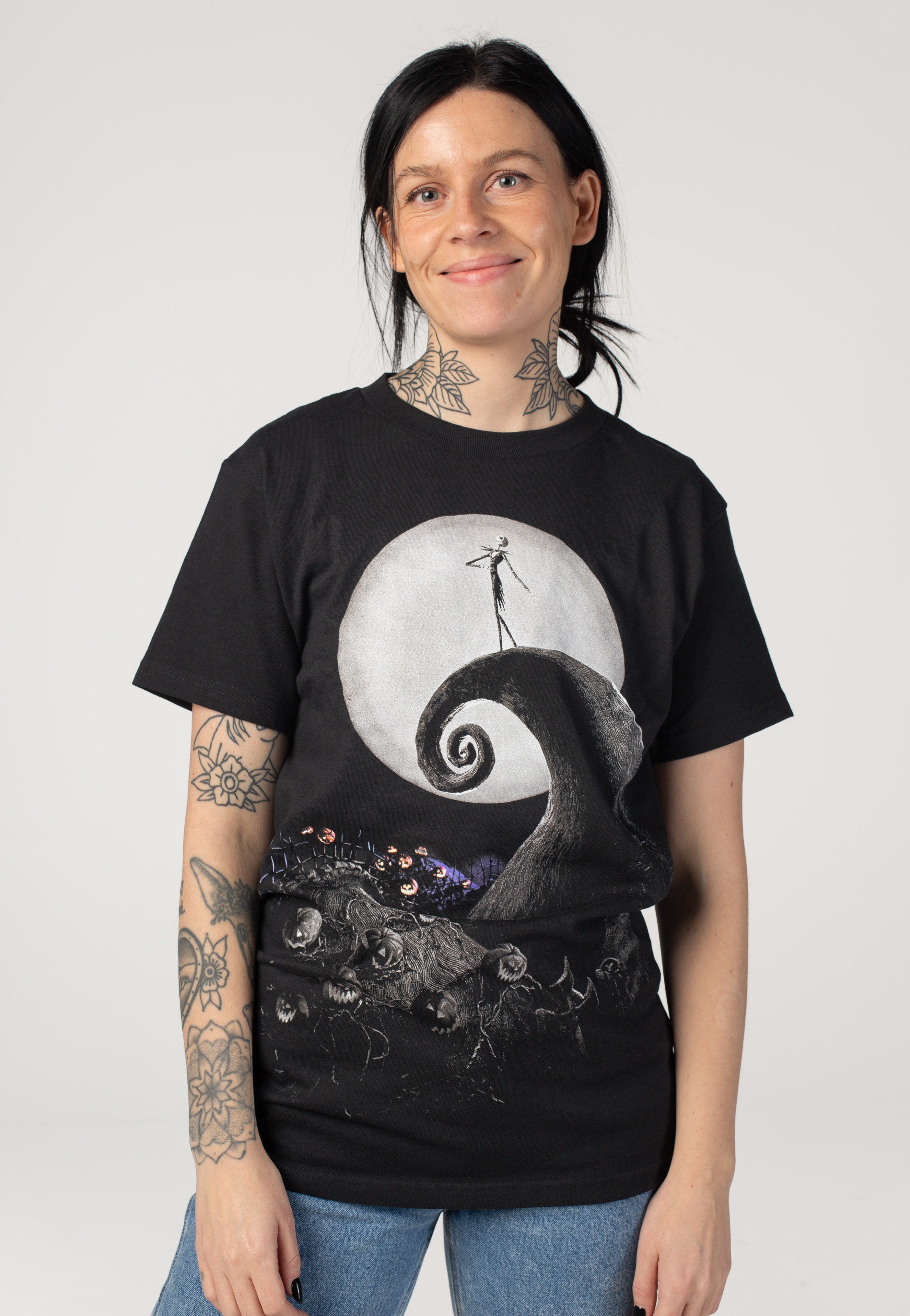 HUF x The Nightmare Before Christmas - Spiral Hill Black - T-Shirt | Women-Image