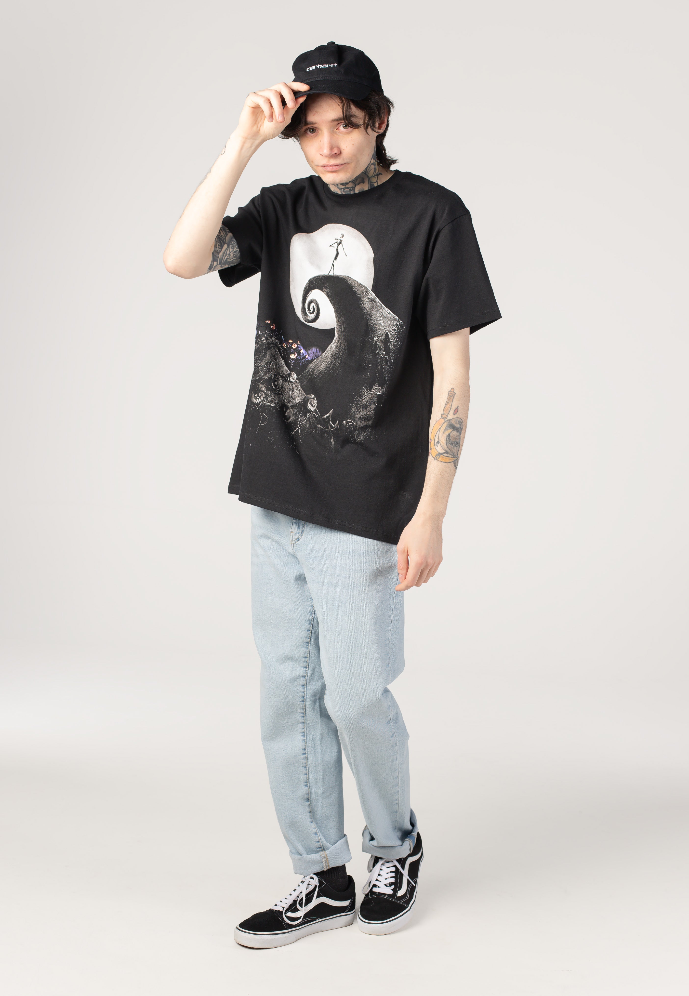 HUF x The Nightmare Before Christmas - Spiral Hill Black - T-Shirt | Men-Image