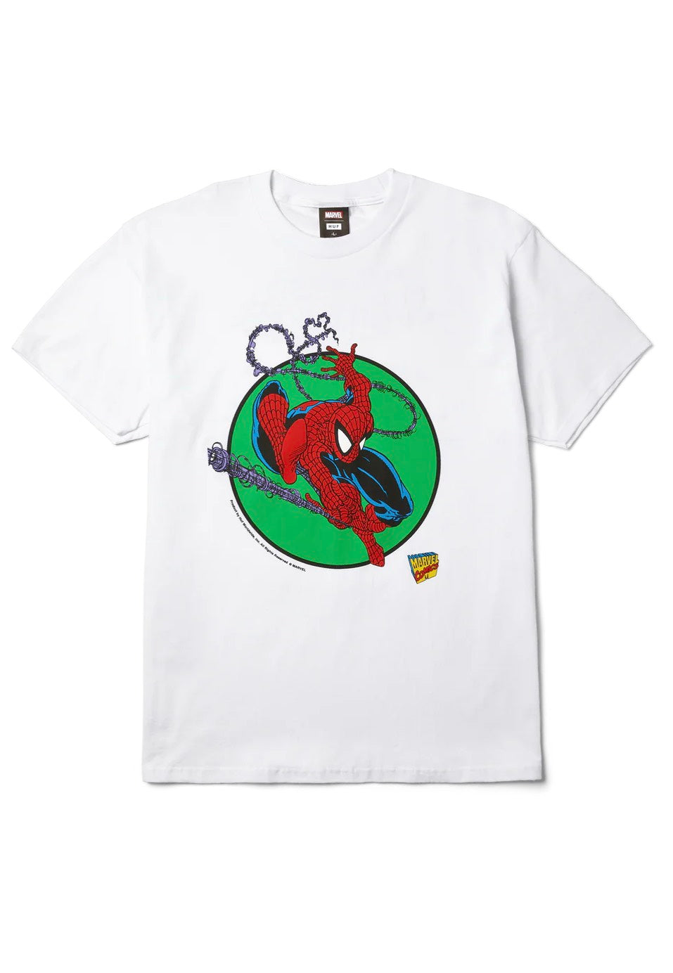 HUF x Spider-Man x Spiderman Three Hundred White - T-Shirt | Impericon