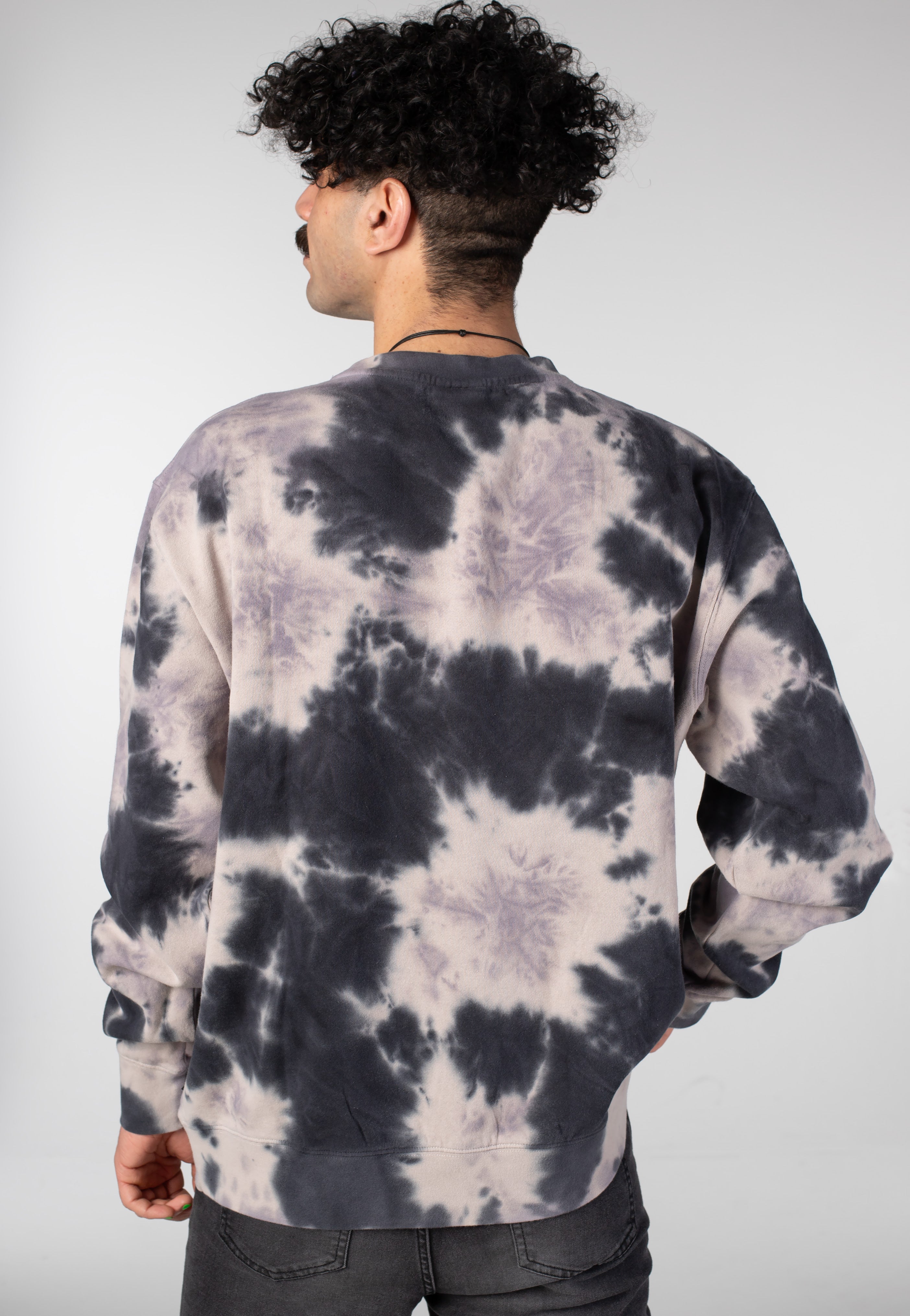 HUF - Tie Dye 89 Logo Crewneck Navy - Sweater | Men-Image