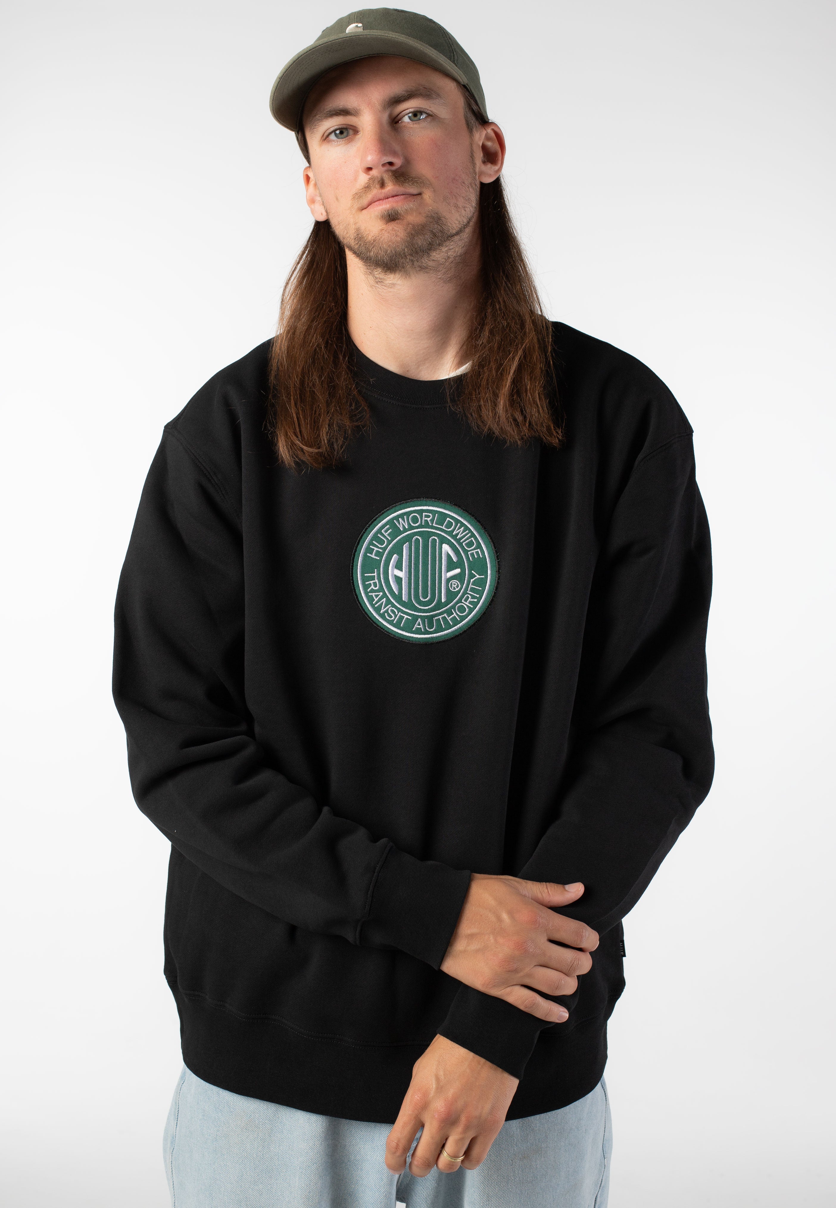 HUF - Transit Authority Black - Sweater | Men-Image