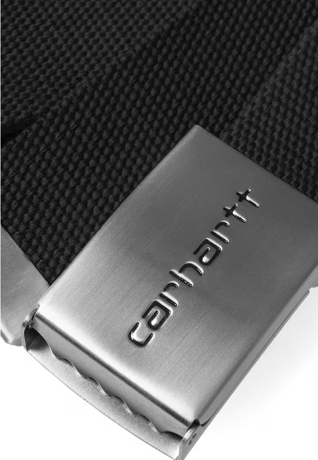 Carhartt WIP - Clip Chrome Black - Belt | Neutral-Image