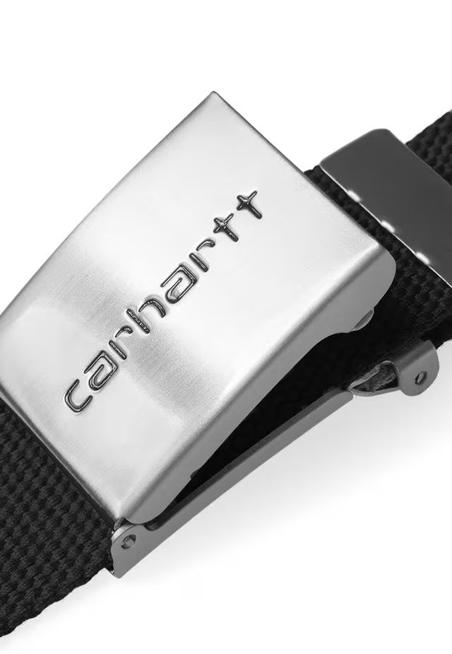 Carhartt WIP - Clip Chrome Black - Belt | Neutral-Image
