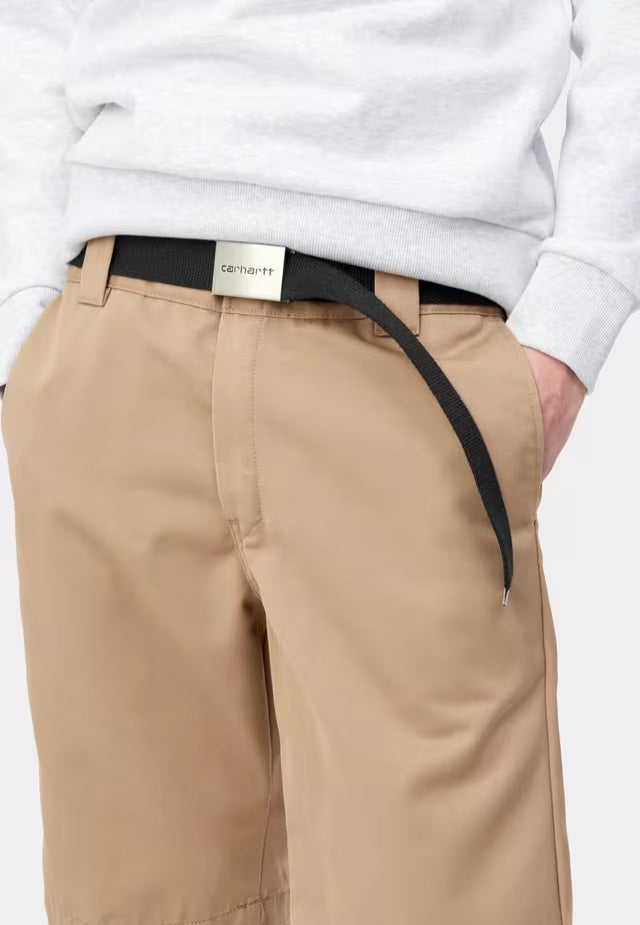 Carhartt WIP - Clip Chrome Black - Belt | Neutral-Image
