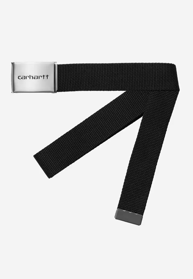 Carhartt WIP - Clip Chrome Black - Belt | Neutral-Image