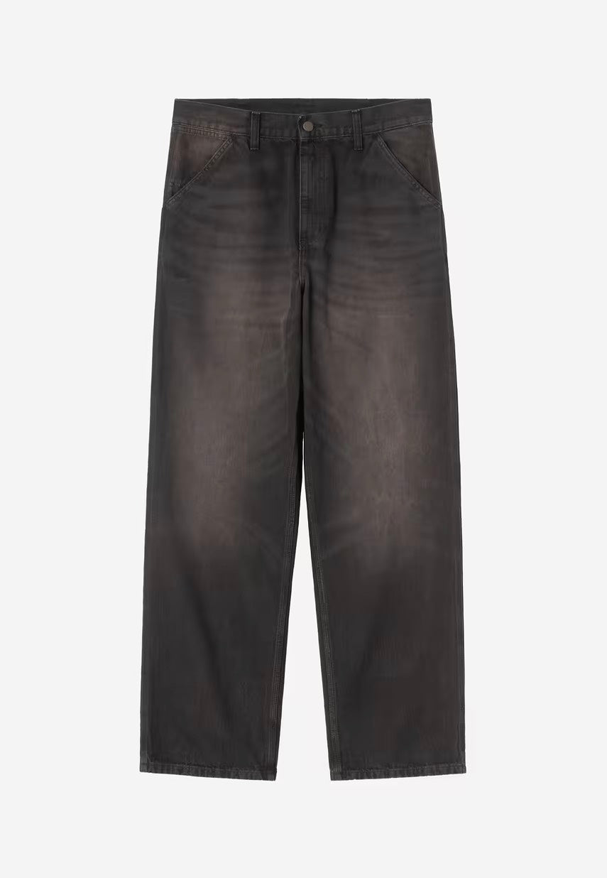 Carhartt WIP - Simple Tobacco Used Wash Black - Pants | Men-Image